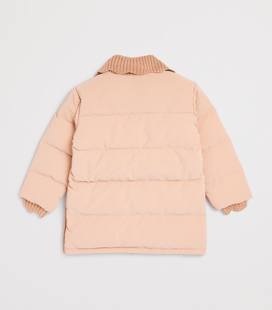 Down-Filled Quilted Coat (4-5 Years) STONE Image 2