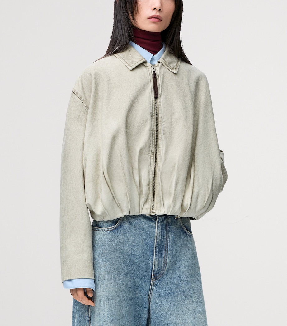 Cotton Draped Jacket LIGHT GREY Image 3