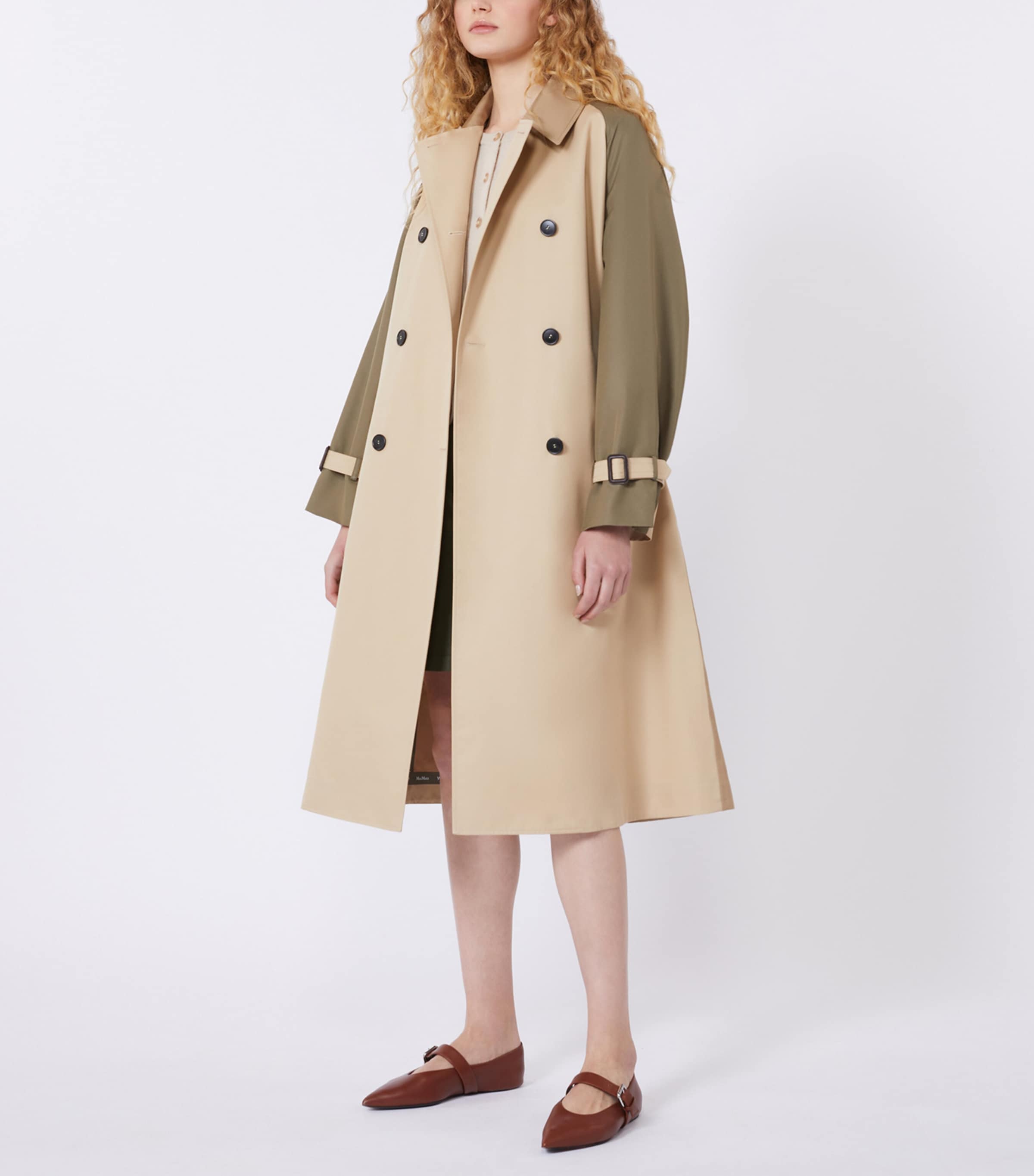 Weekend Max Mara Womens Gabardine Reversible Trench Coat Beige Image 5