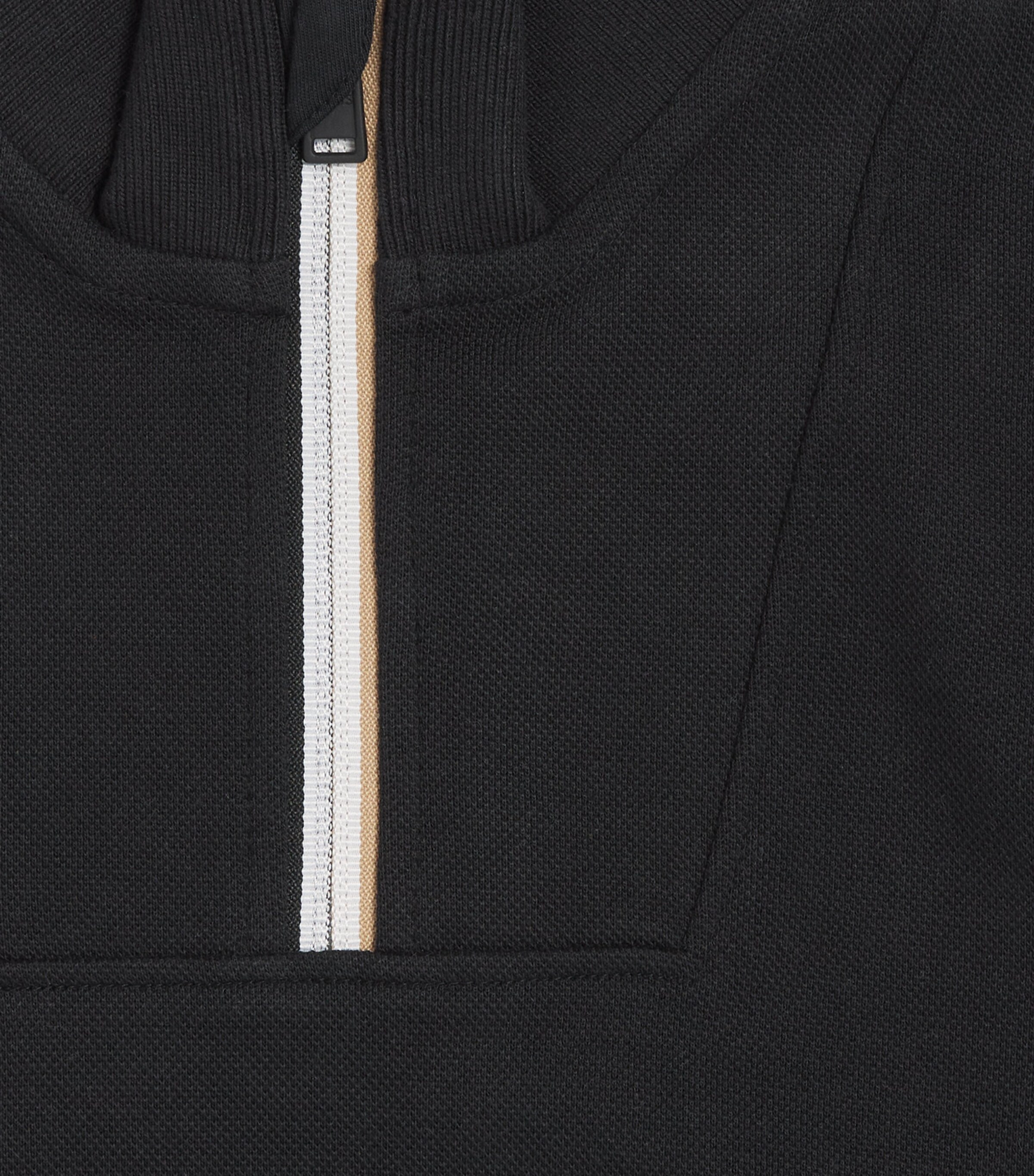 BOSS Kidswear Stripe Quarter-Zip Sweatshirt (4-16 Years) Black Image 2