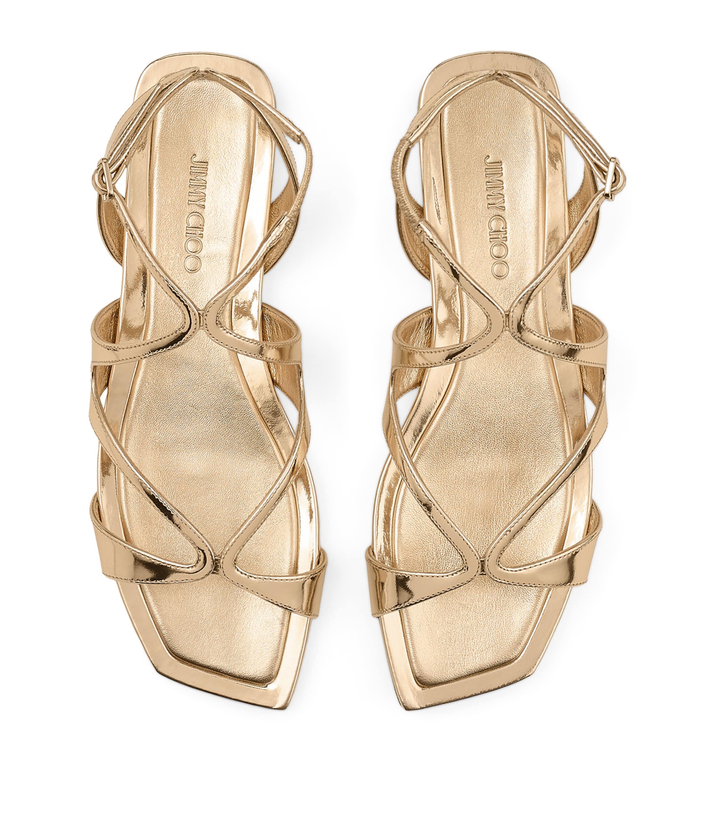 Ayla Leather Sandals GOLD Image 3