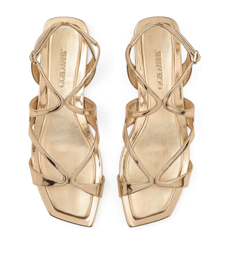 Ayla Leather Sandals GOLD Image 3
