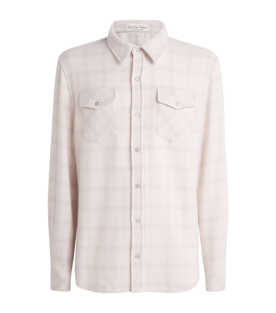Cashmere Check Overshirt ROSE QUARTZ Image 1