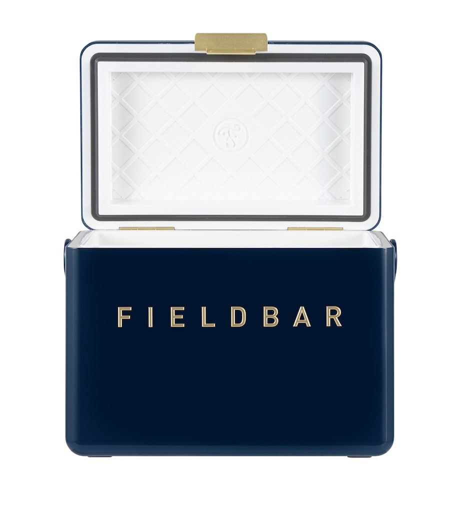 Mini Bar Cooler Box with Leather Sling (4L) BLUE Image 3