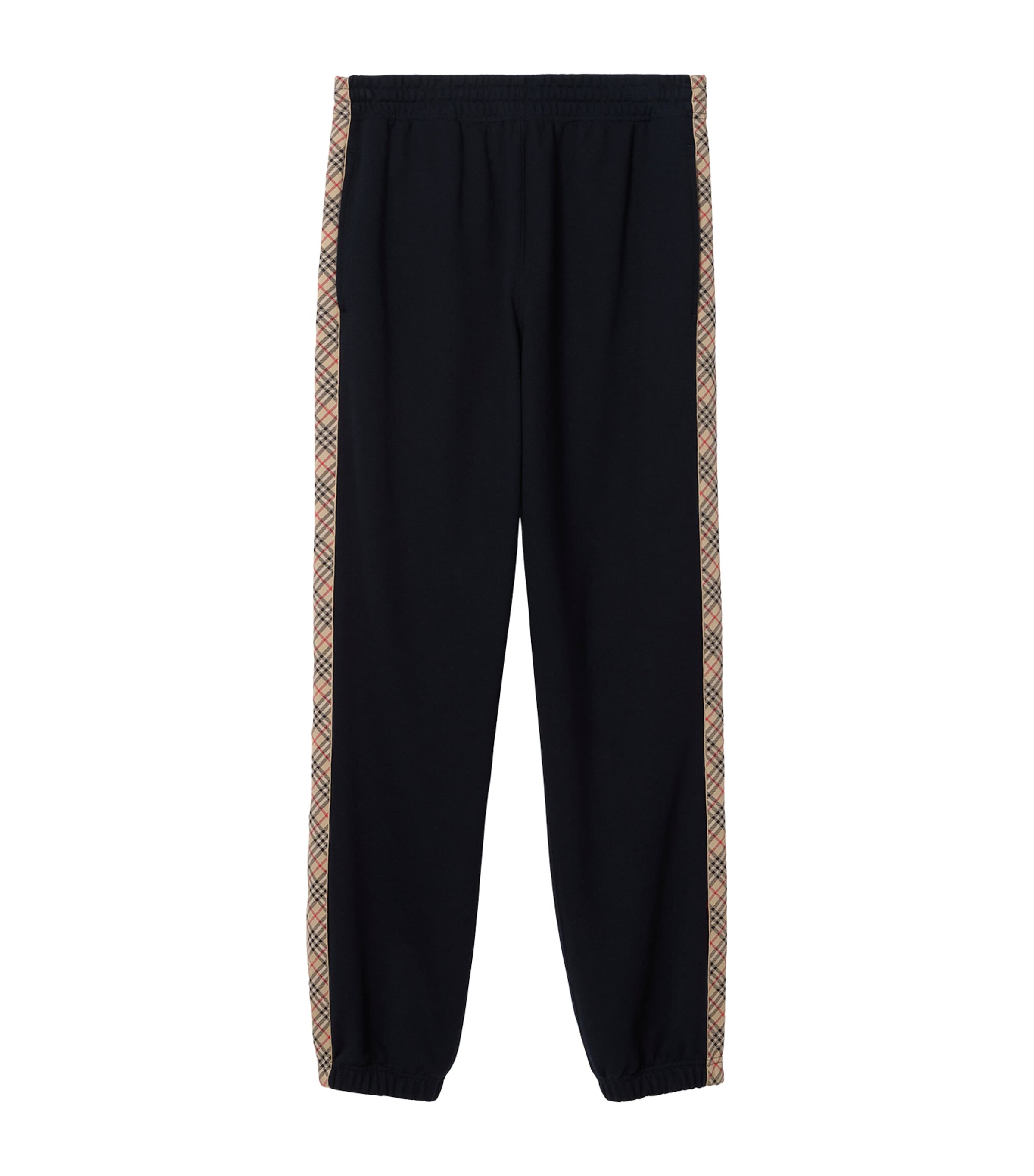 Check-Tape Slim Sweatpants NAVY Image 1