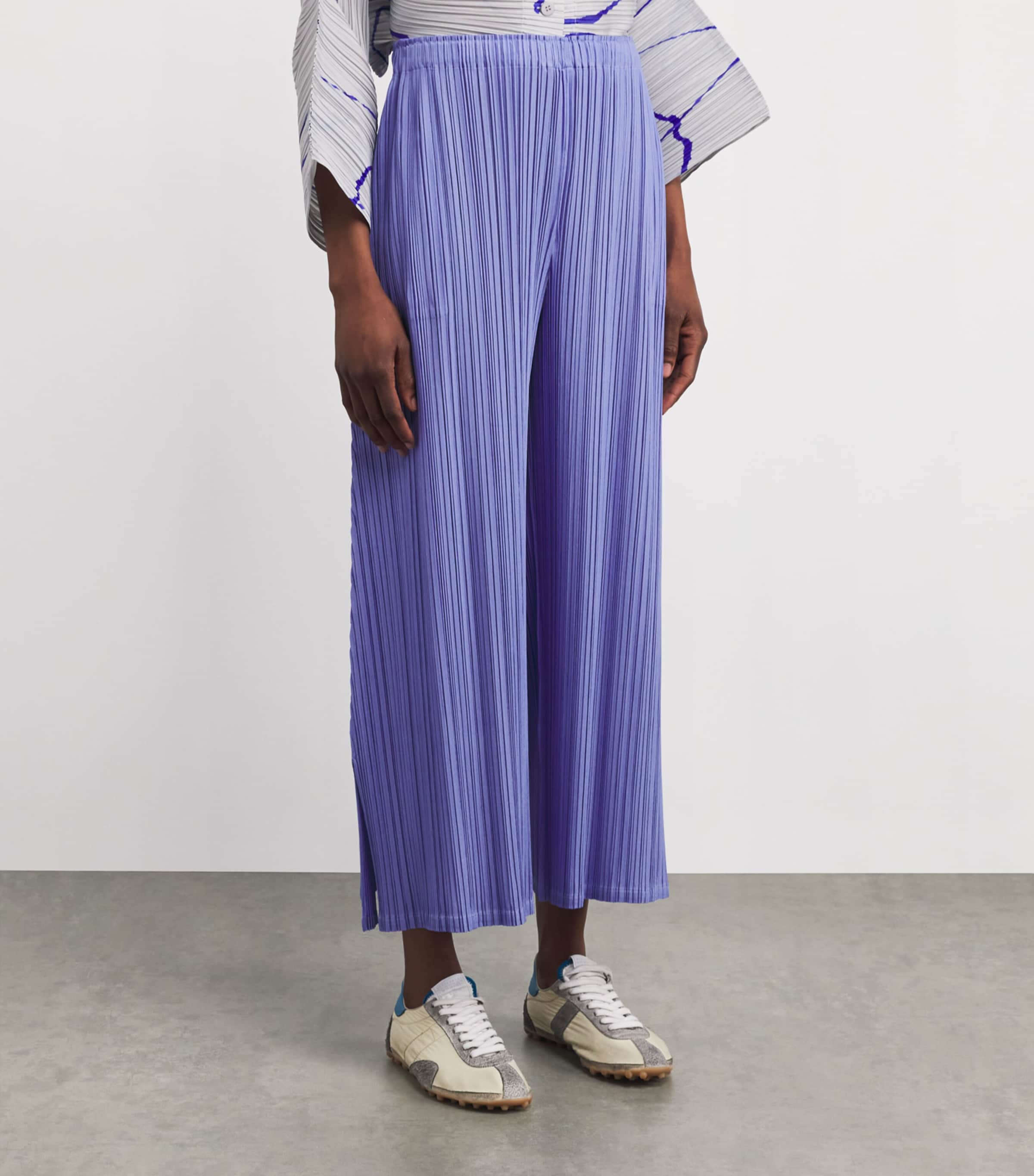 Mellow Pleats Trousers SAXE BLUE Image 3