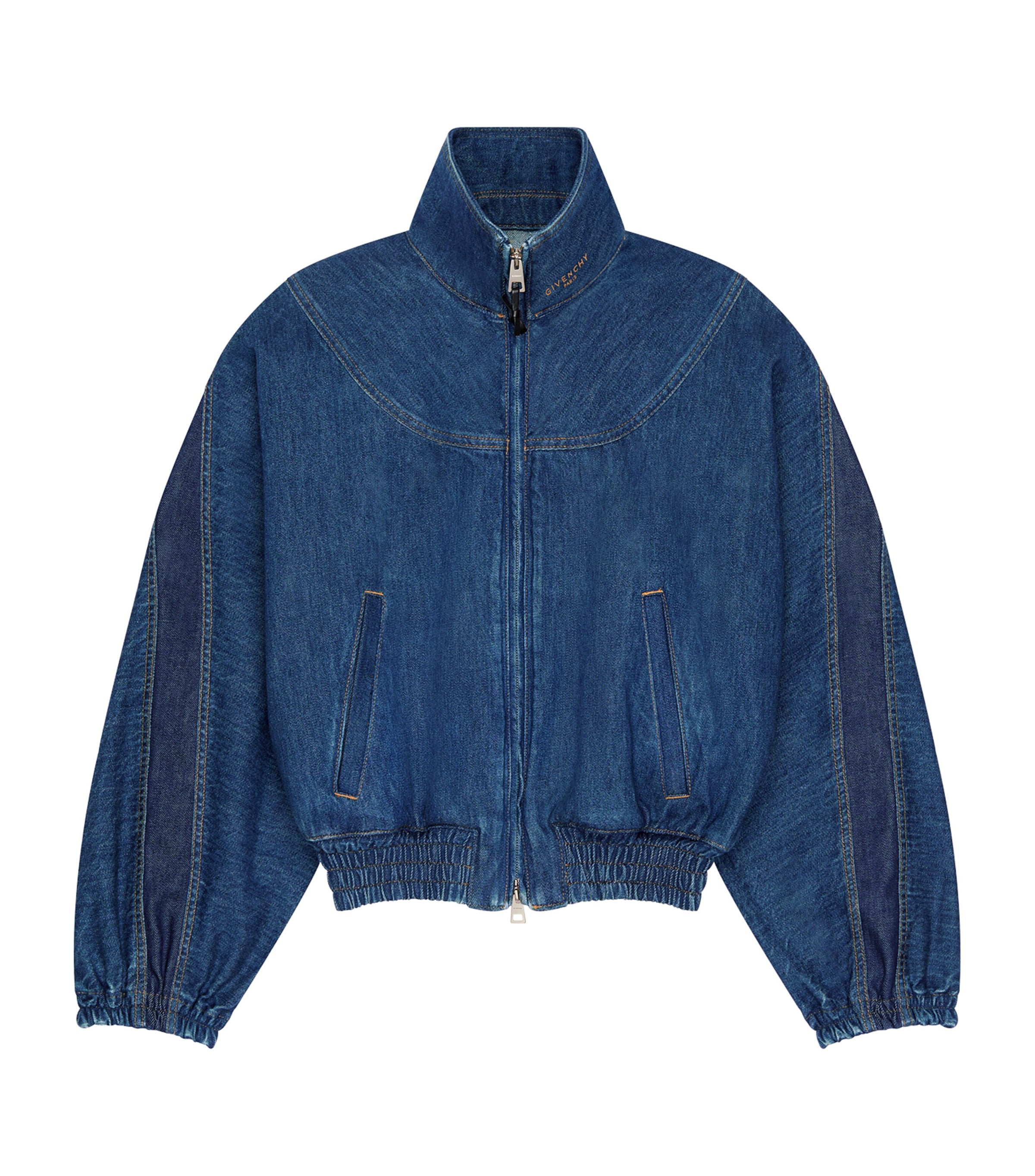Givenchy Womens Denim Bomber Jacket Image 1