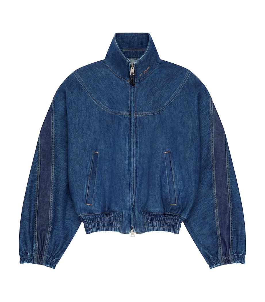 Givenchy Womens Denim Bomber Jacket Image 1