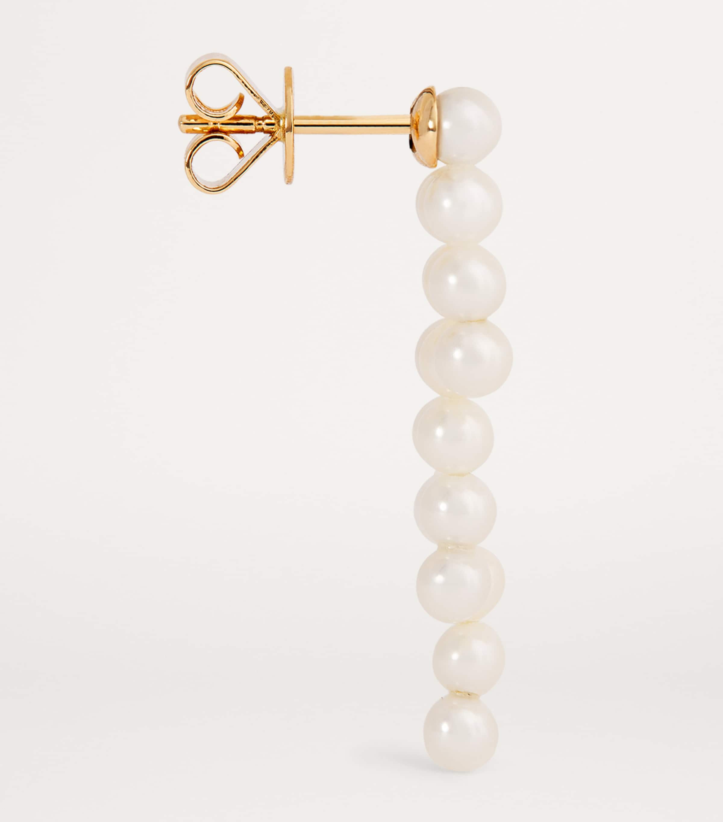 Yellow Gold and Pearl La Valse Trois Temps Drop Earrings YELLOW GOLD Image 4