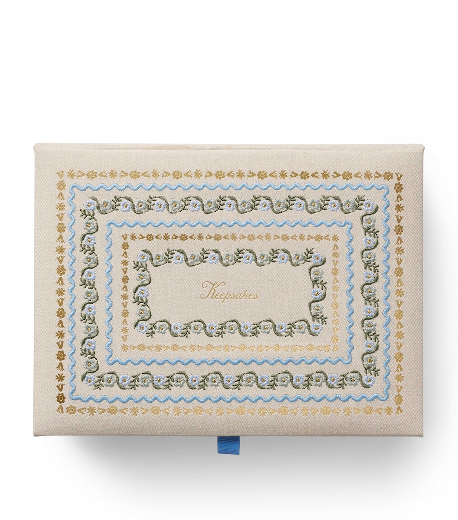 Large Embroidered Delphine Keepsakes Box MULTI Image 2