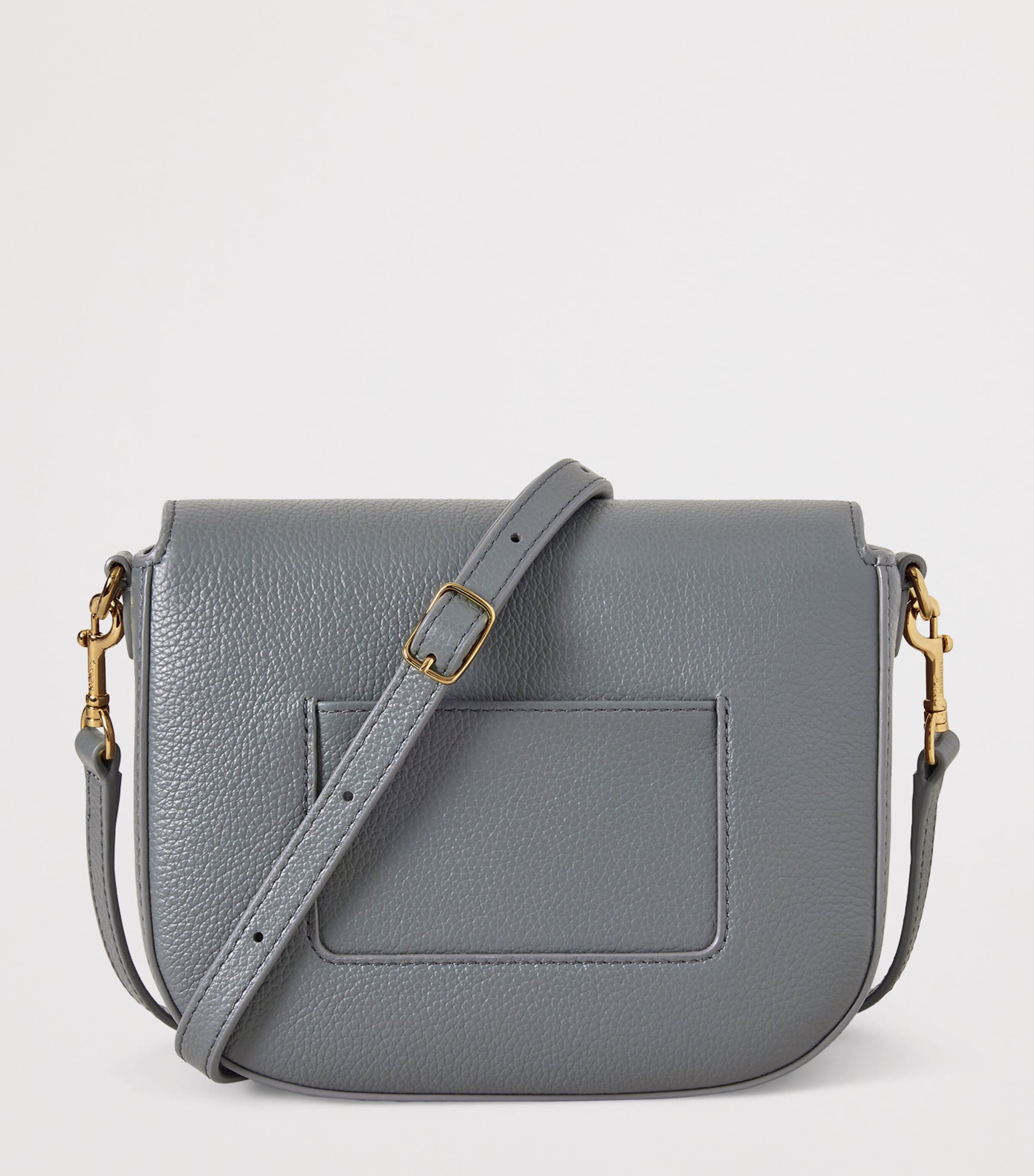 Mulberry Small Leather Darley Shoulder Bag Foggy Grey Image 2