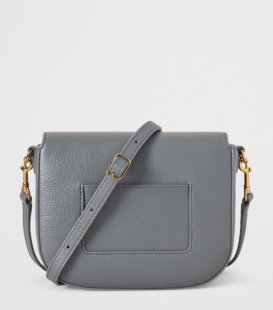 Mulberry Small Leather Darley Shoulder Bag Foggy Grey Image 2