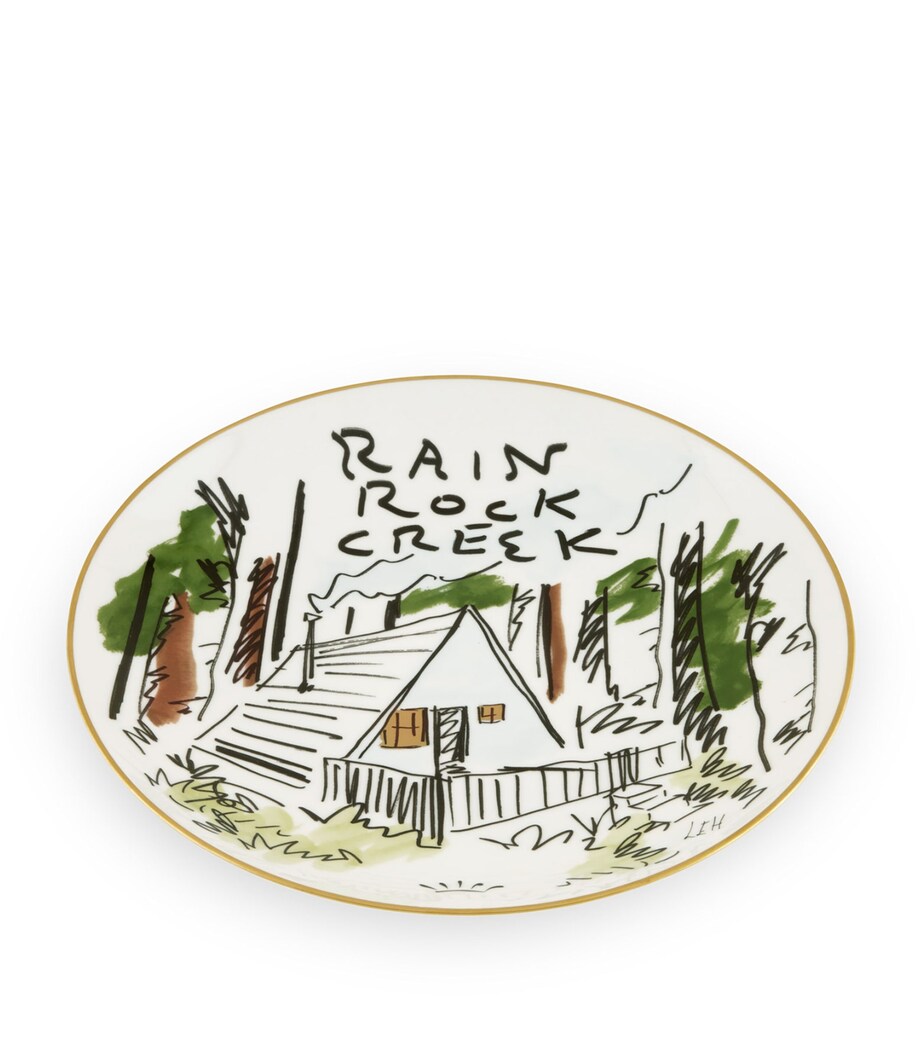 x Luke Edward Hall Rain Rock Creek Decorative Plate (27cm) G00132000 Image 4