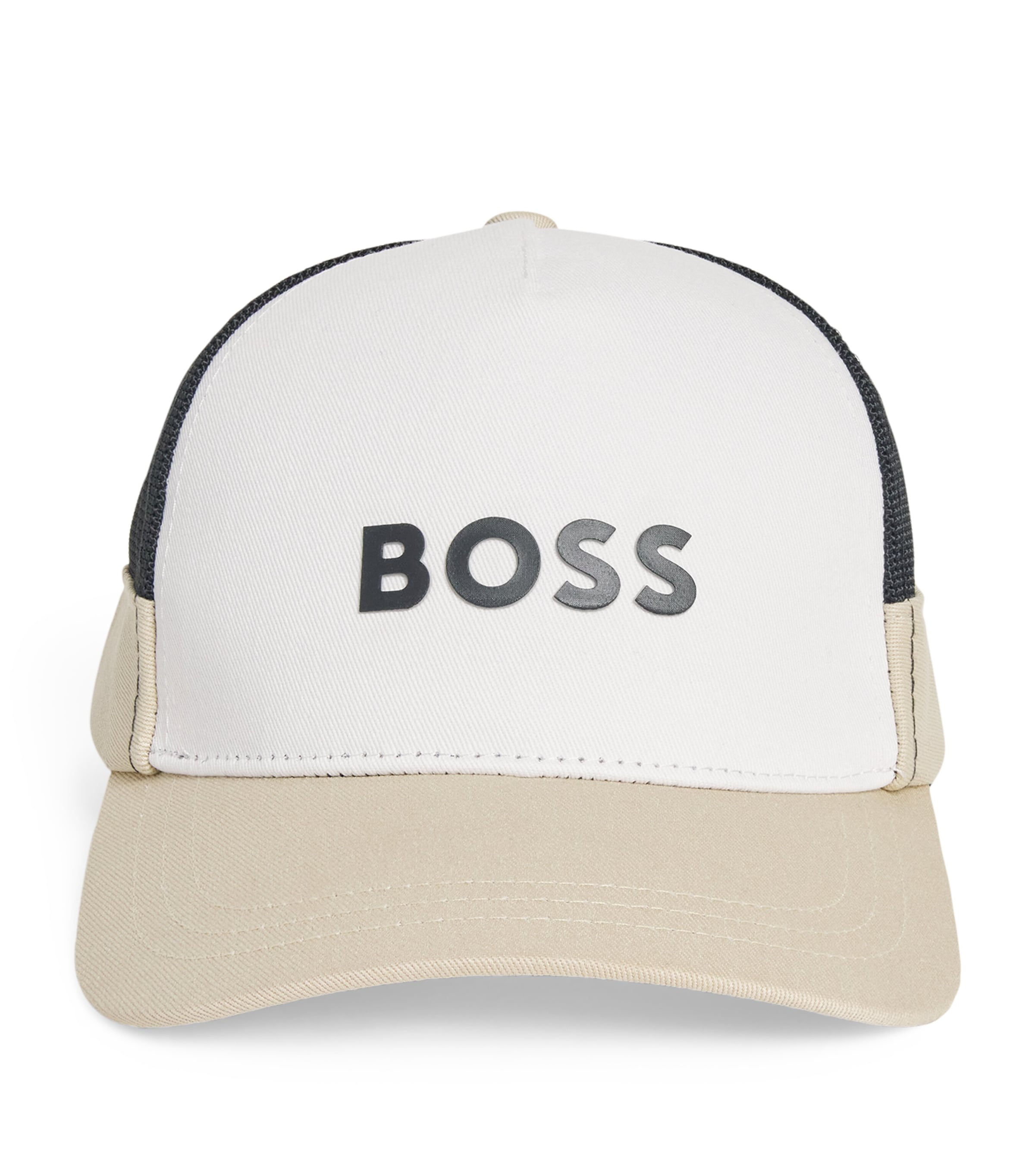 Bosswear Cotton Logo Baseball Cap In Grey