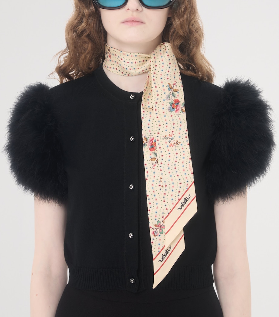 Silk Papier Floreal Scarf ZC9 Image 2