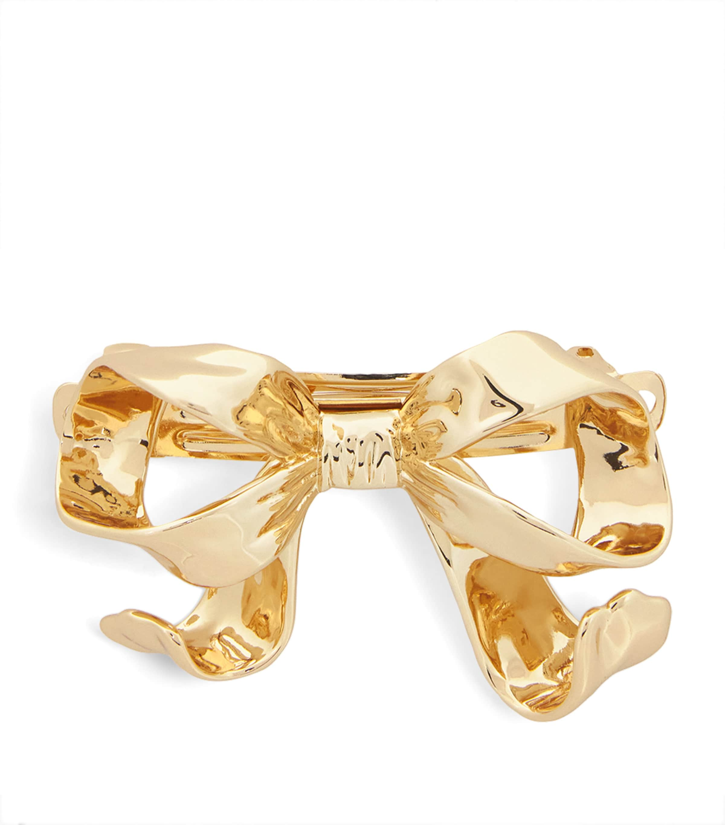 Self-portrait Gold-plated Bow Hair Clip