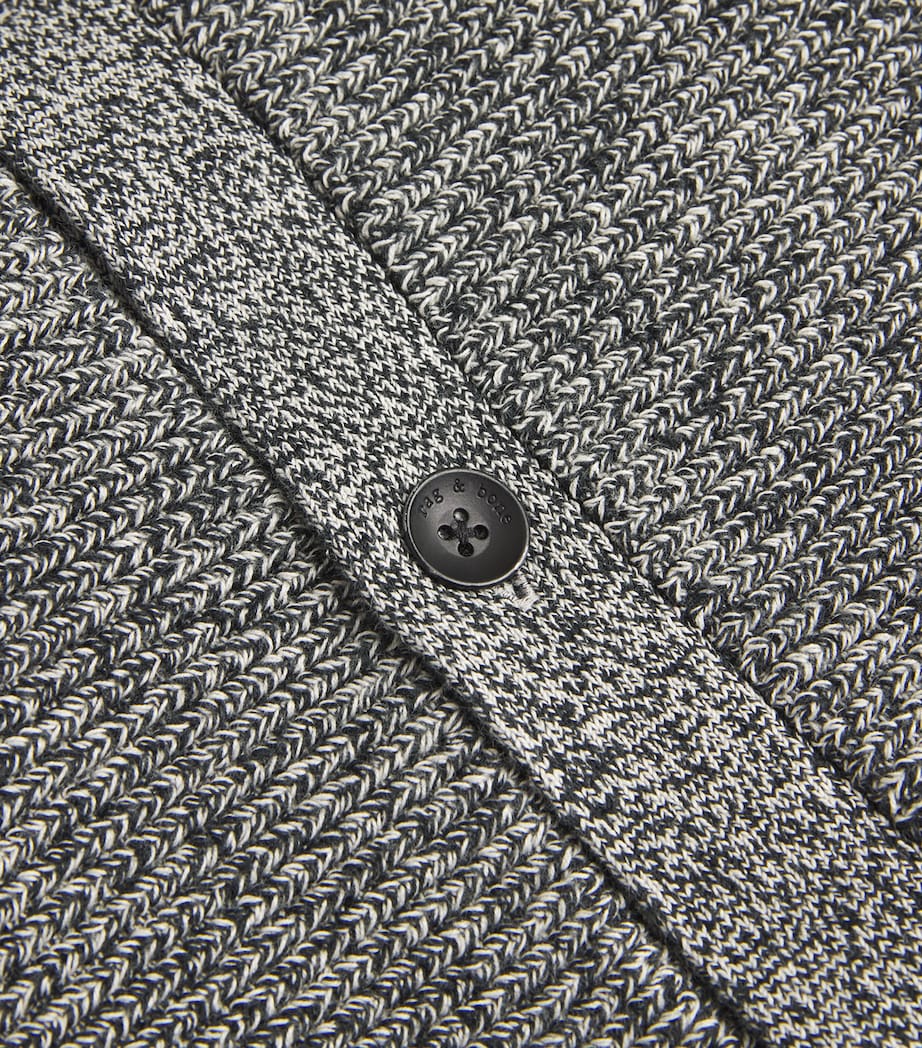 Marl Knit Cardigan BLACKMULT Image 5