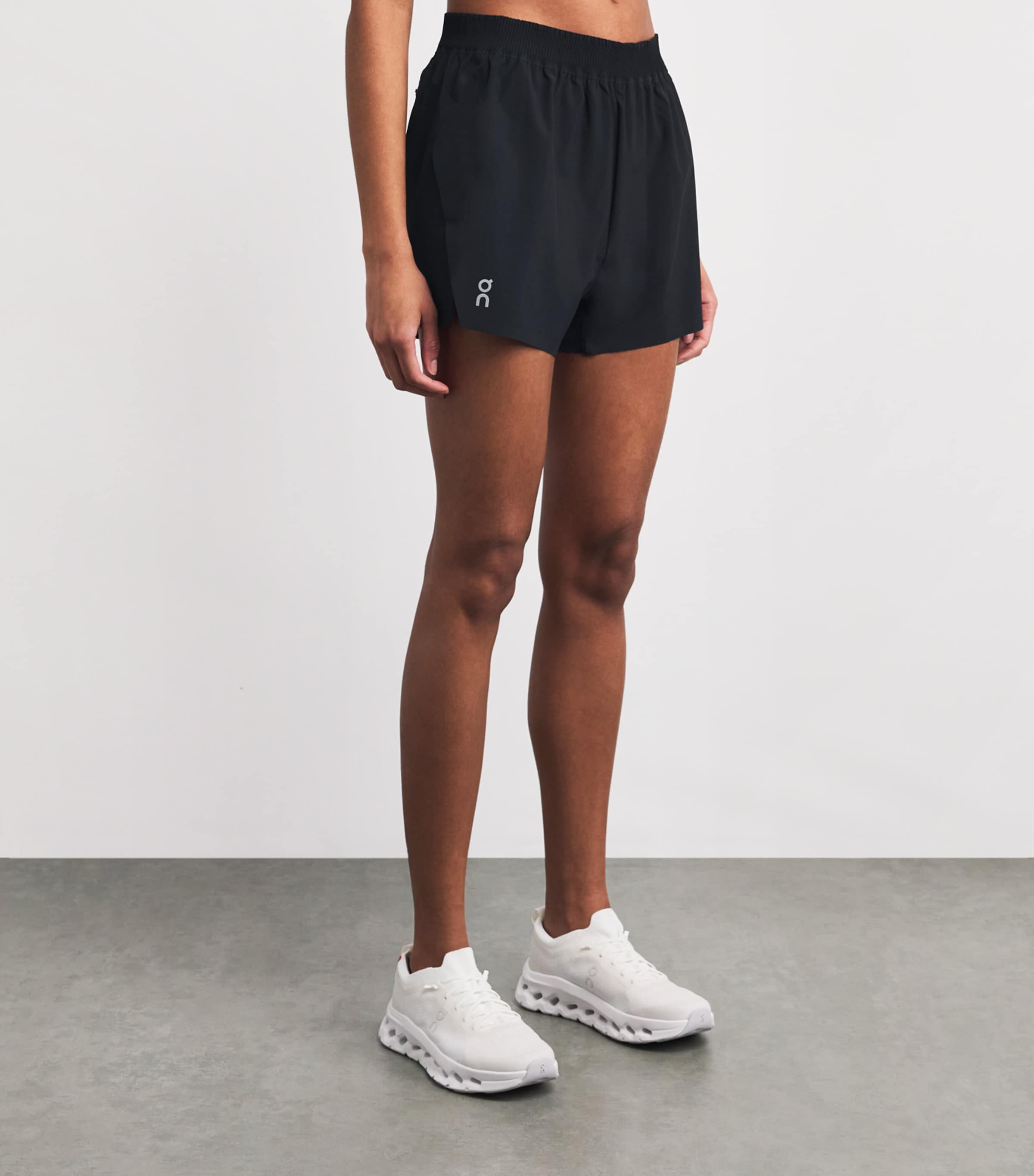 On Womens Train Shorts Black Image 4