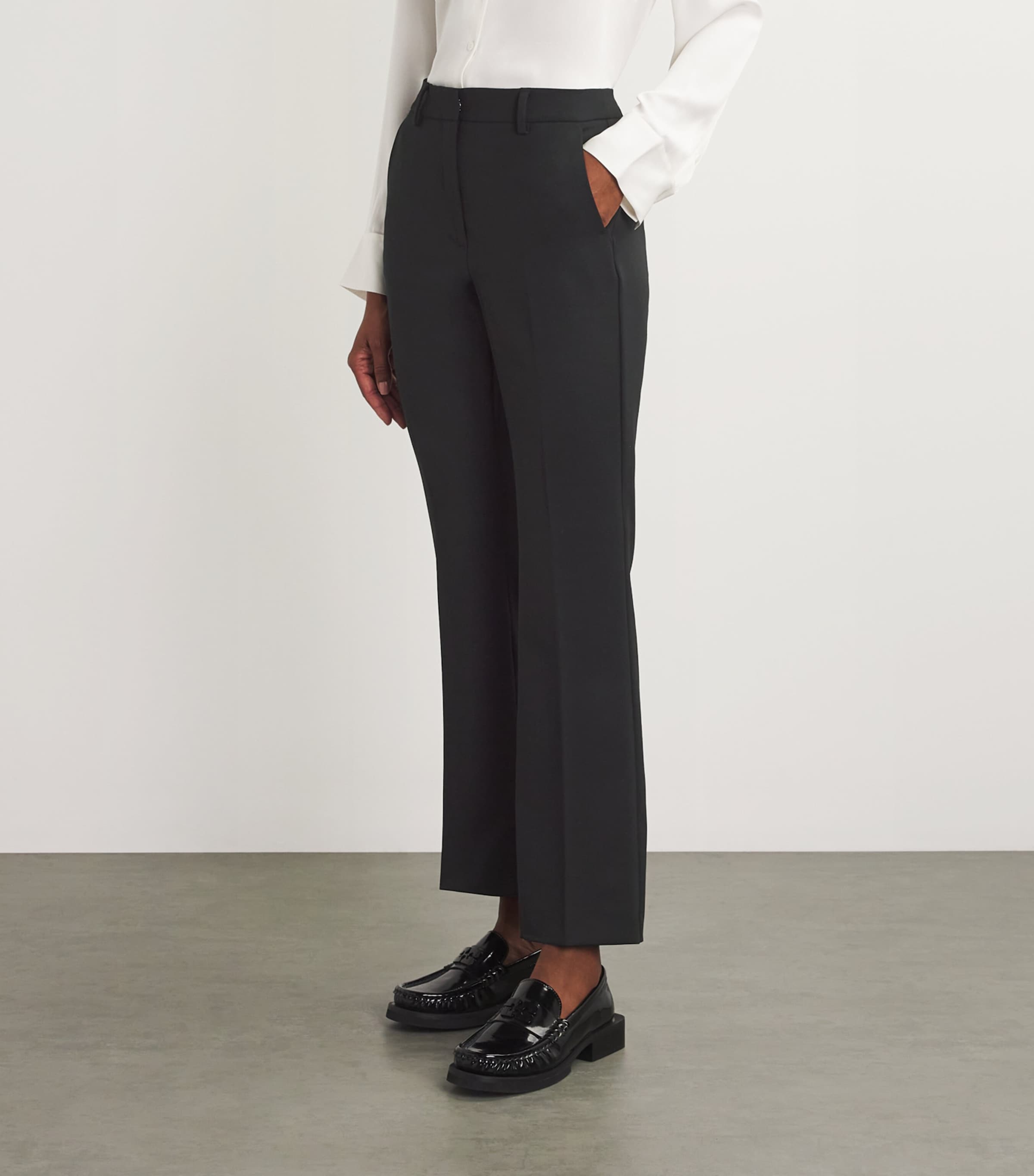 Weekend Max Mara Stretch-Wool Gabardine Trousers | Harrods US