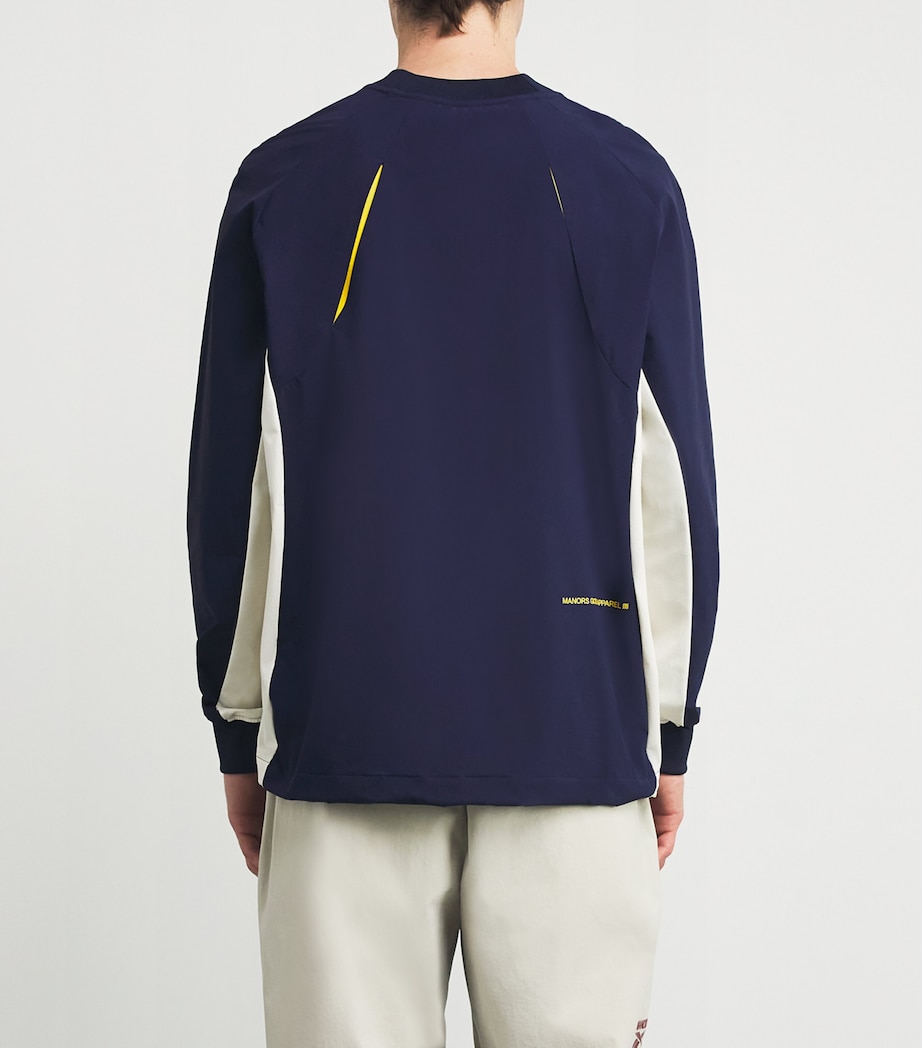 x Reebok Logo Windbreaker NAVY Image 4