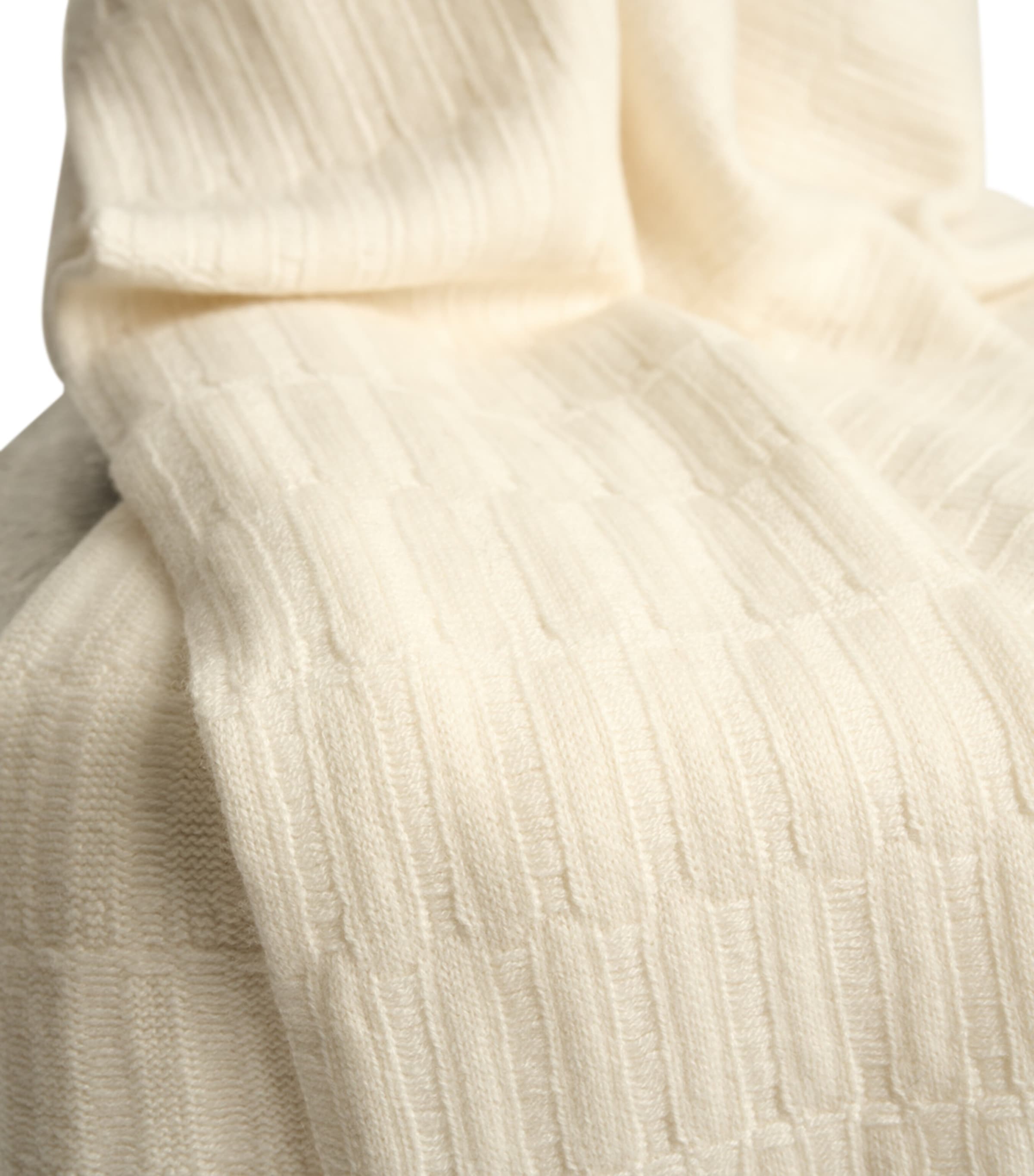 x John Pawson Cashmere Lake Throw (180cm x 120cm) IVORY Image 3