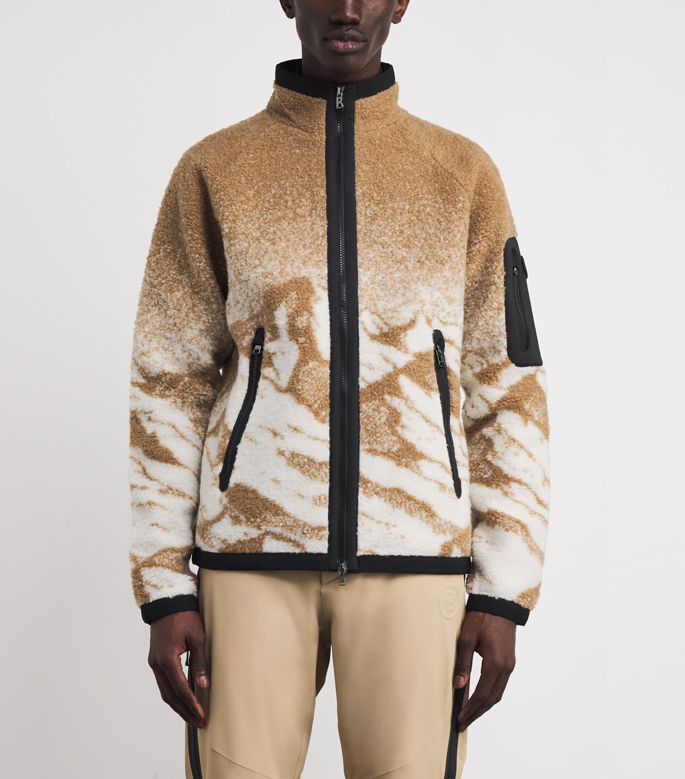 Fleece Gregor Jacket 770-LIGHT ALMOND Image 3