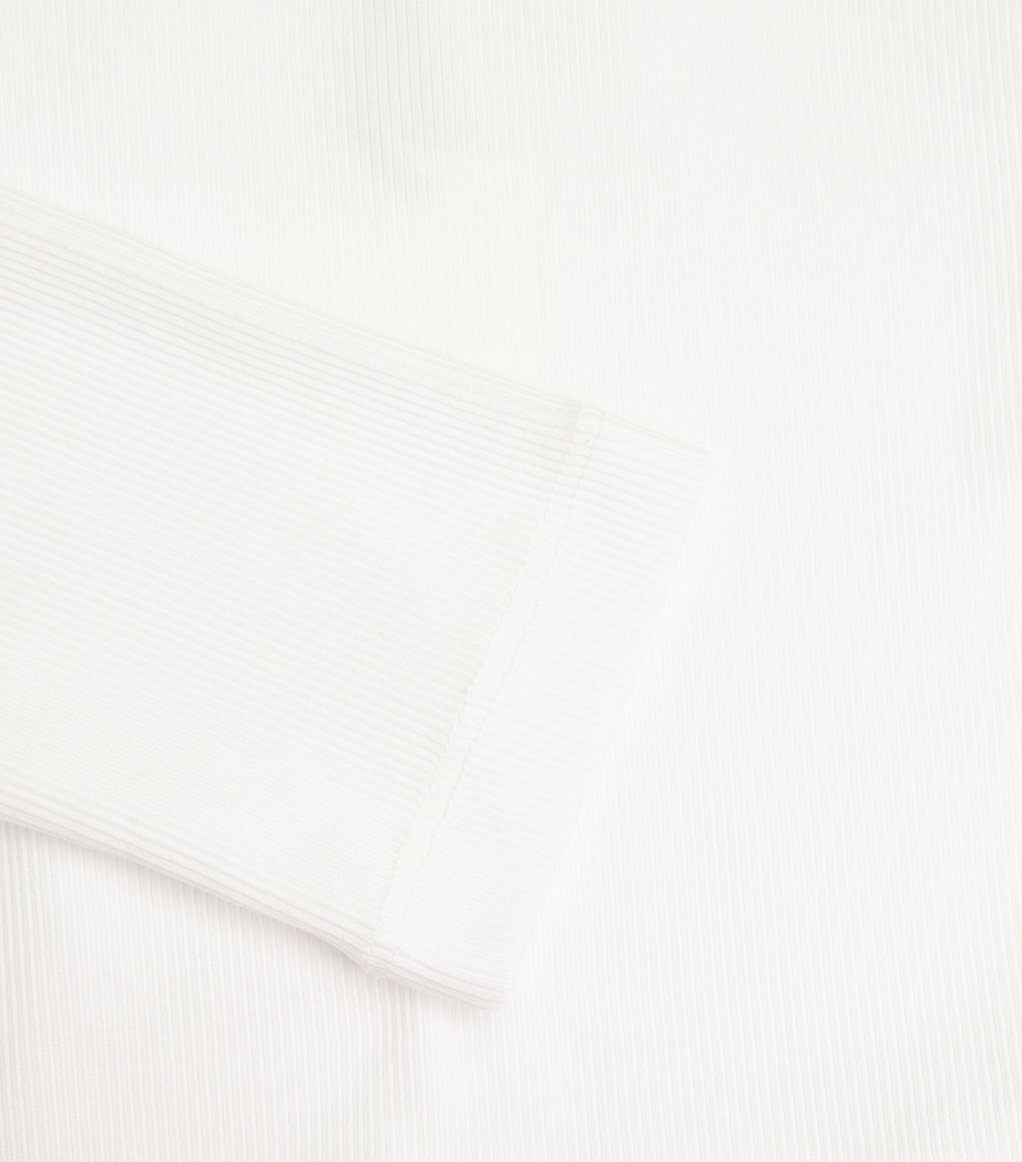 Cotton-Blend Long-Sleeve T-Shirt BRIGHT WHITE Image 6