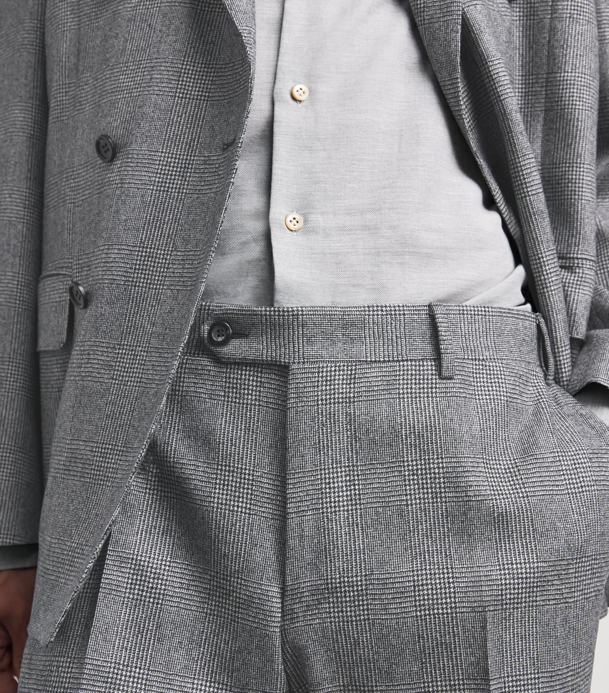 Canali Mens Wool Check 2-Piece Suit Image 3
