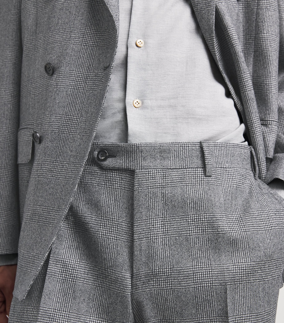 Canali Mens Wool Check 2-Piece Suit Image 3
