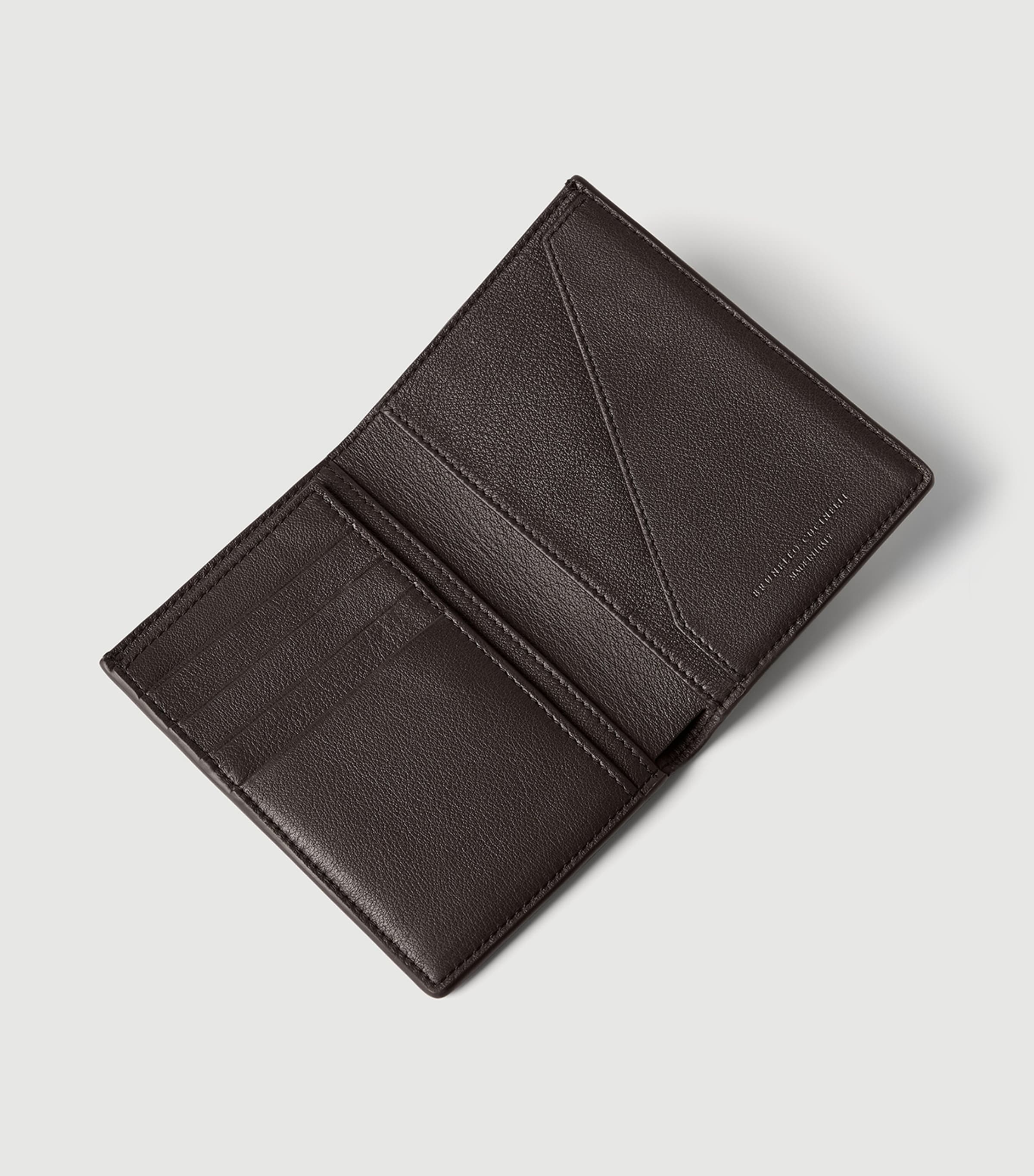 Brunello Cucinelli Leather Bifold Card Holder Image 3