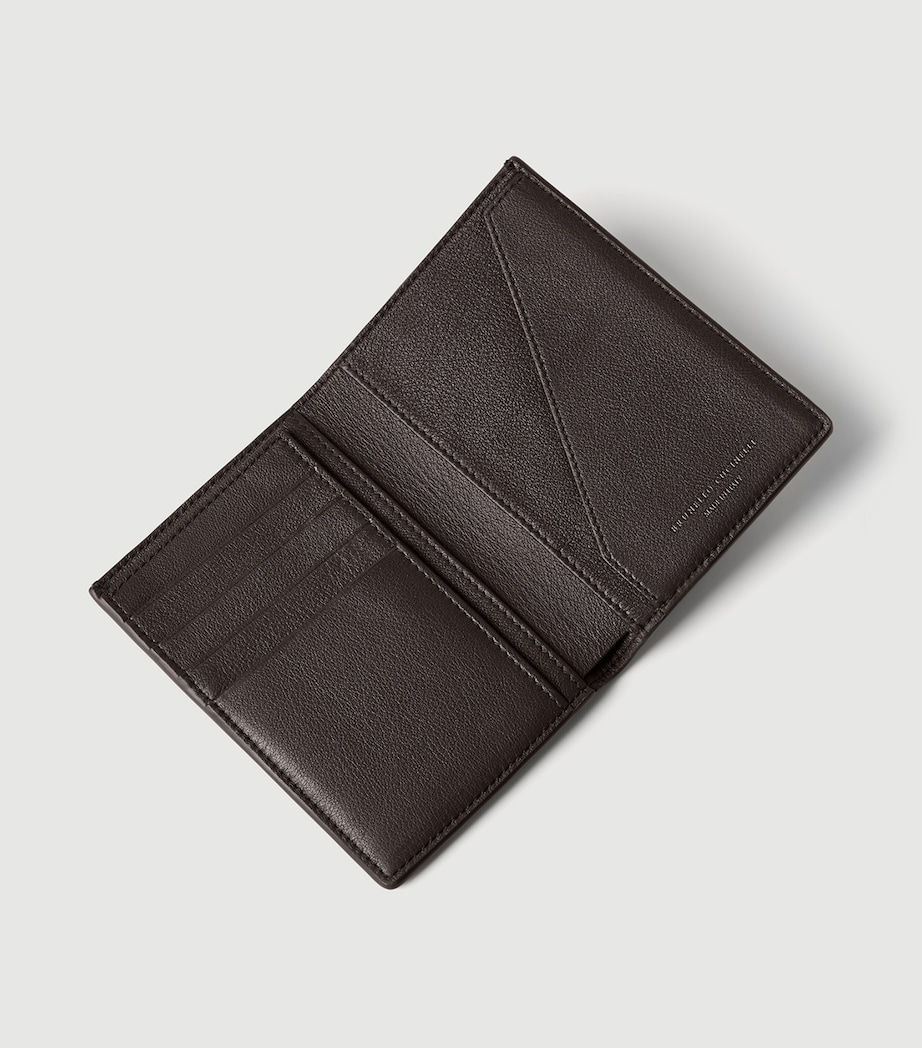 Brunello Cucinelli Leather Bifold Card Holder Image 3