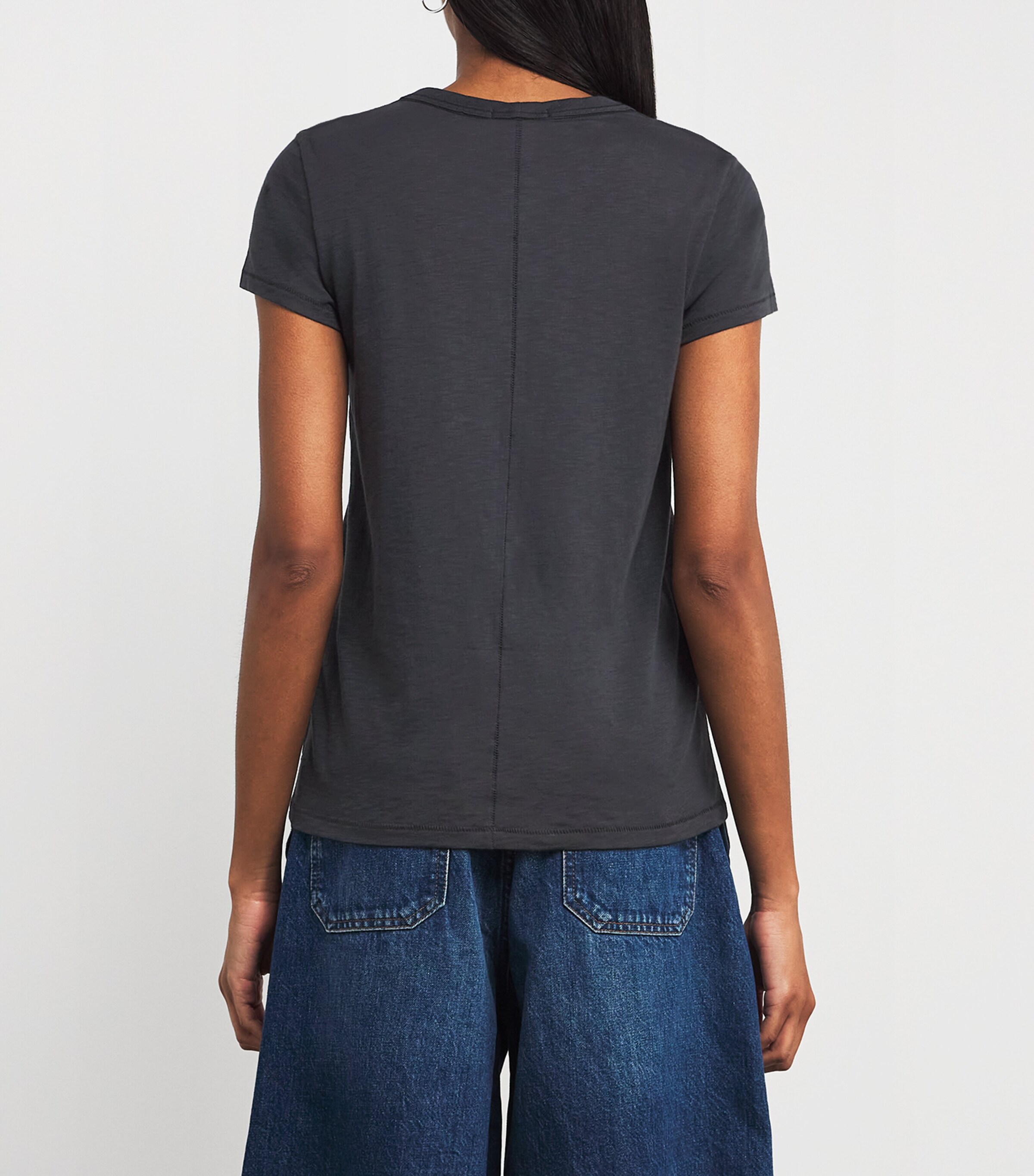 Pima Cotton The Slub T-Shirt BLK Image 4