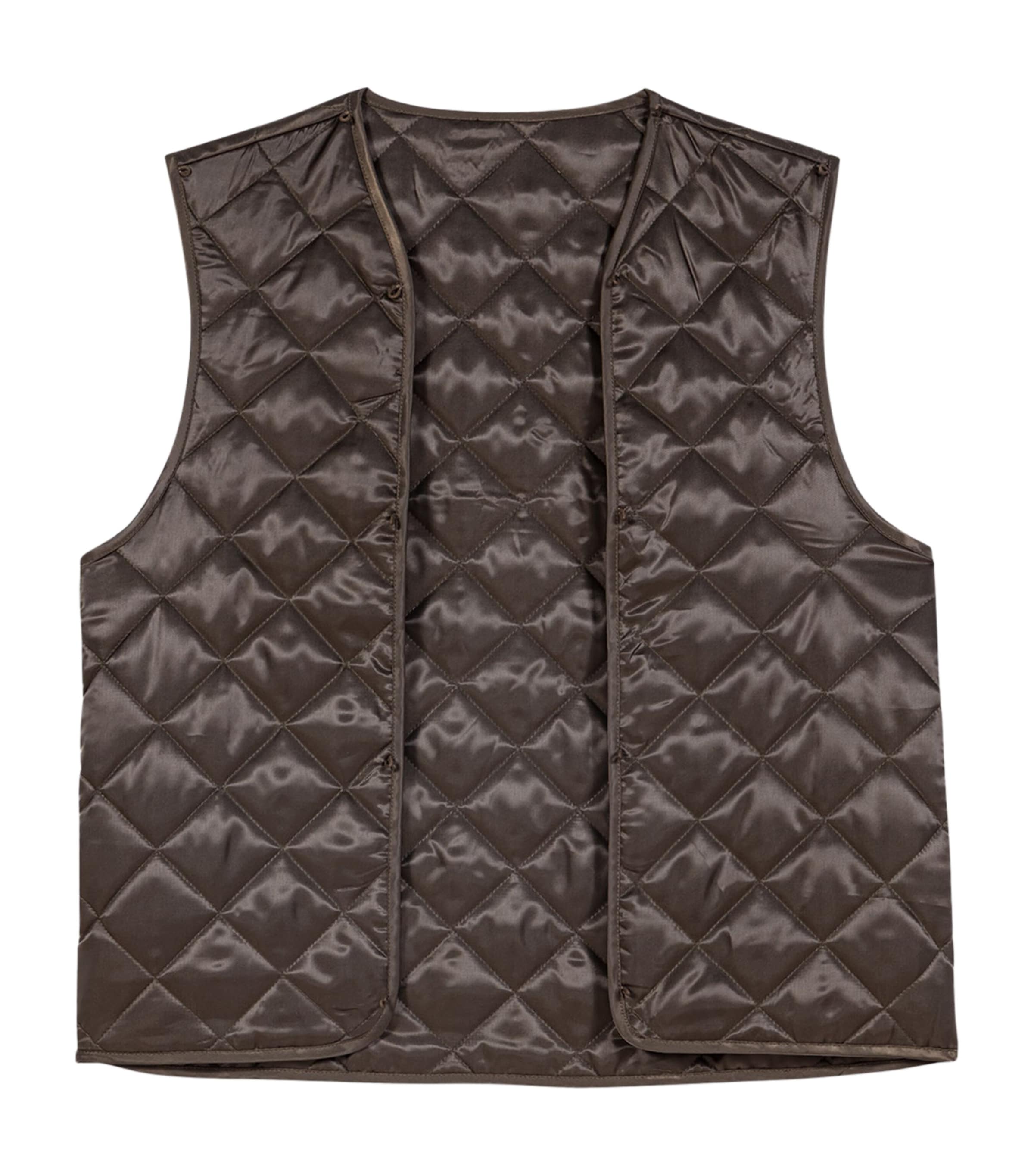 Maje Womens Detachable-Gilet Utility Jacket Khaki Image 10