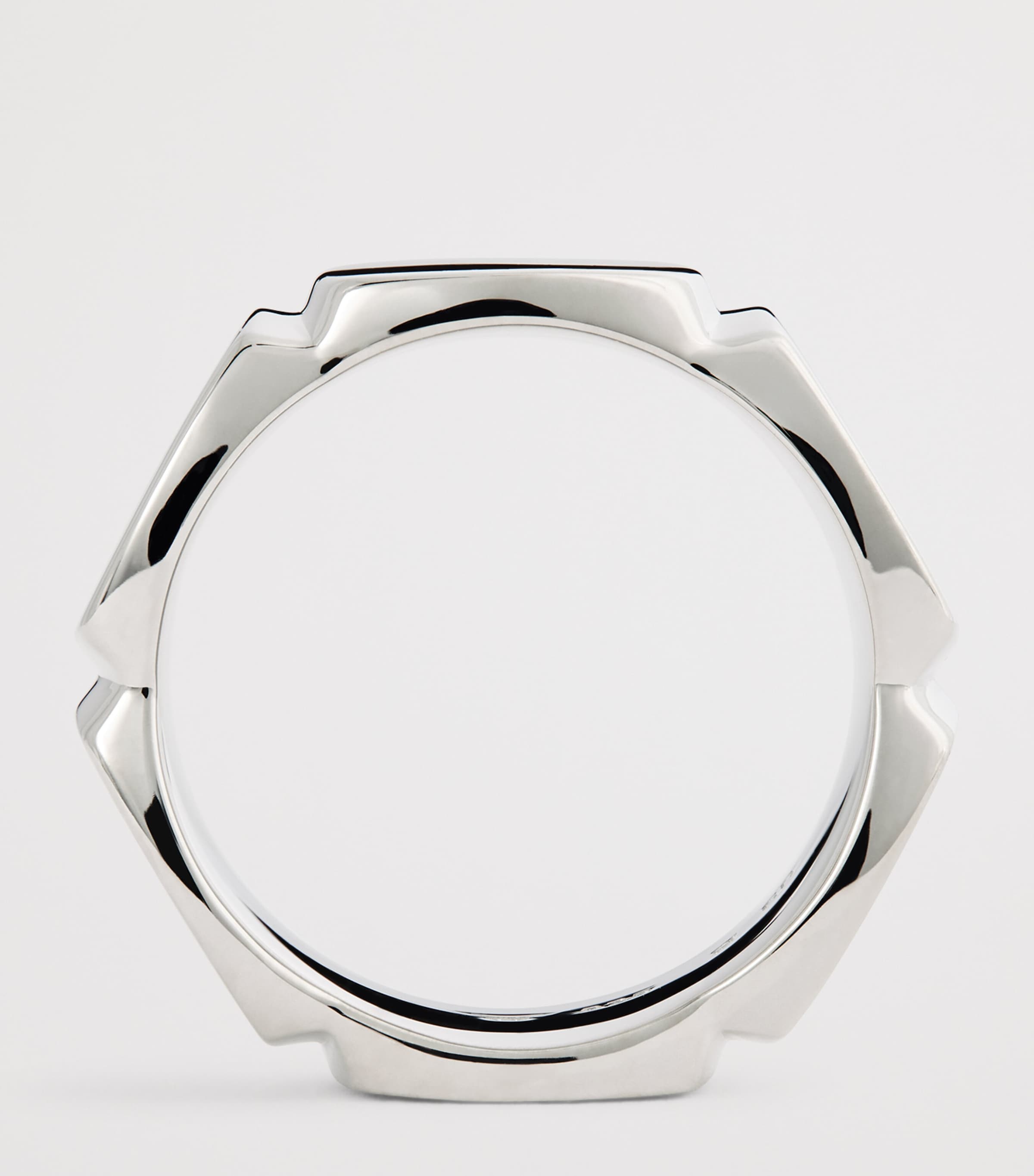 Sterling Silver Umi Band Ring SILVER Image 3