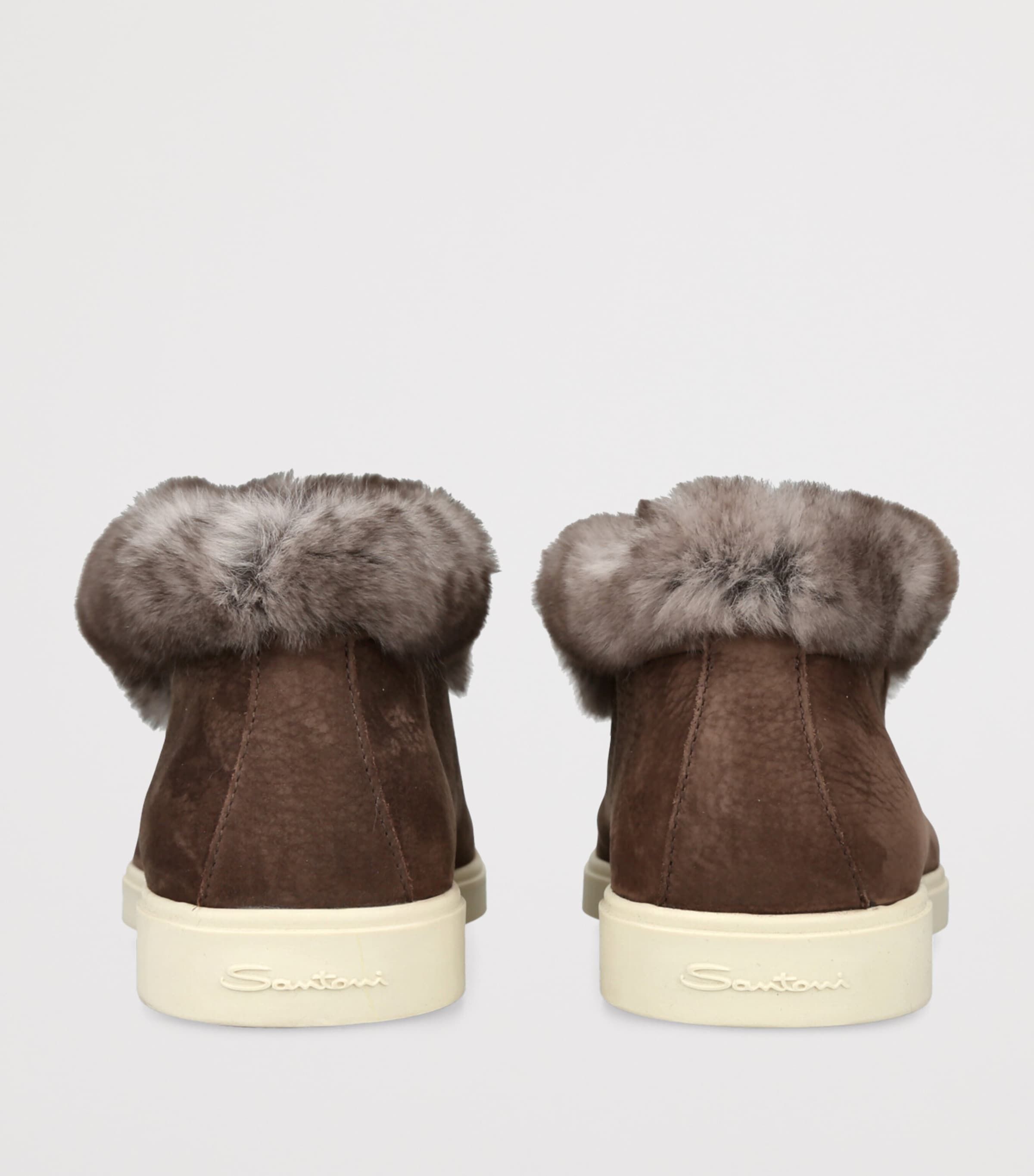 Suede Hadeel Ankle Boots DARK BROWN Image 2