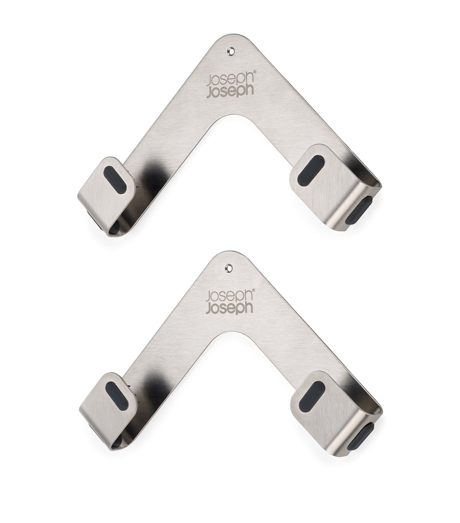 Set of 2 Space Pan Lid Holders SILVER Image 1