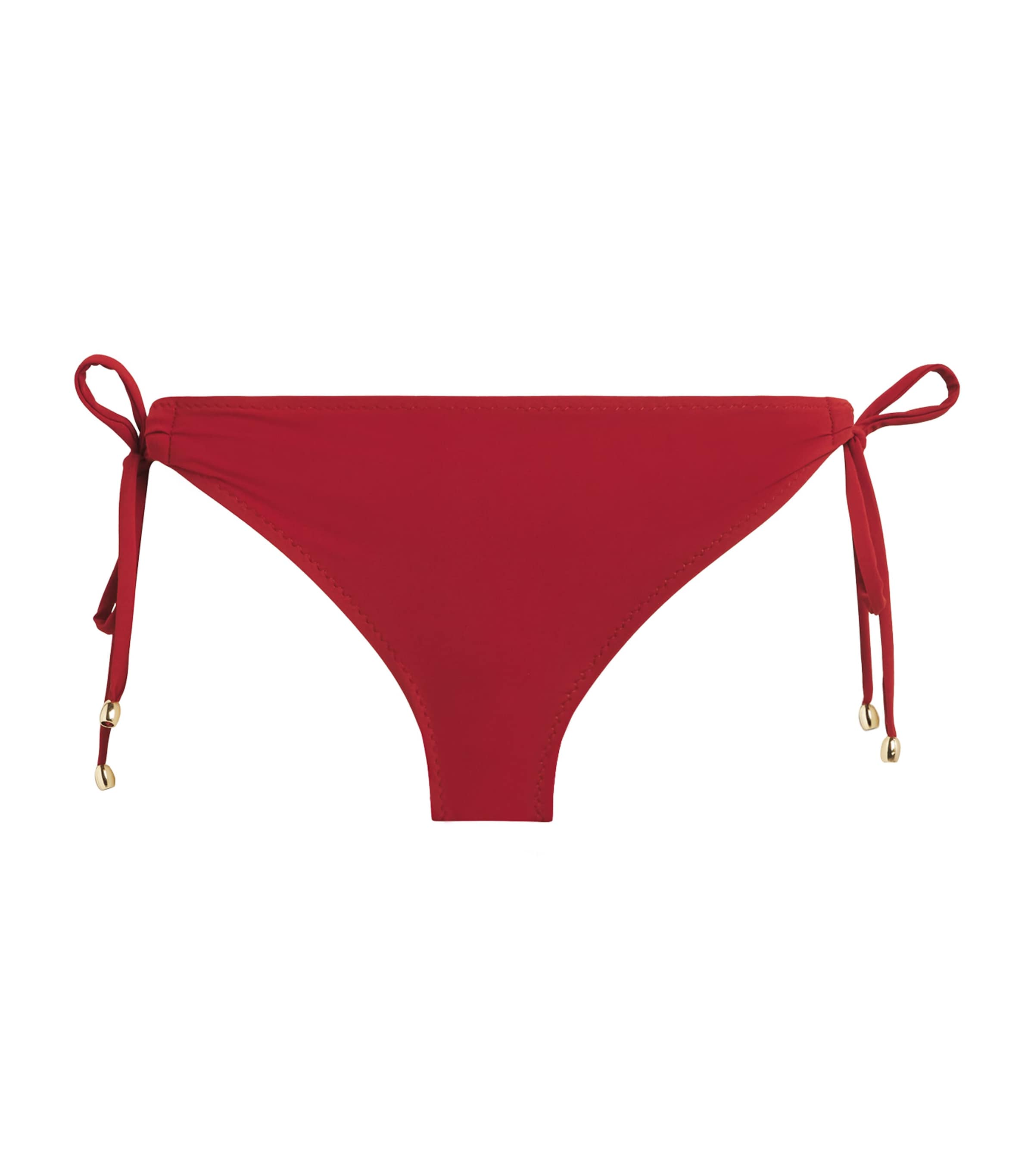 Shop Shan Side-tie Bikini Bottoms In Red