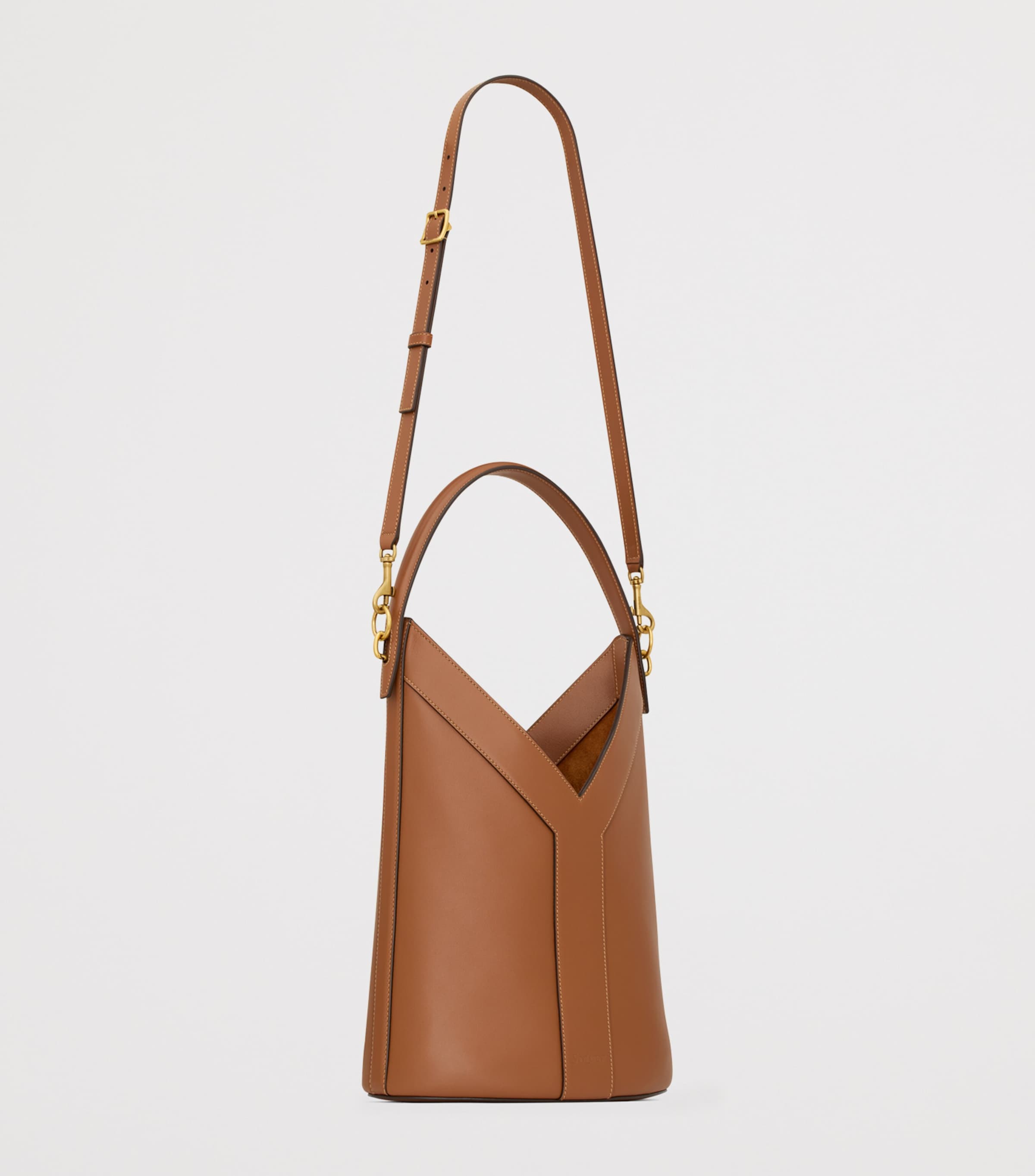Saint Laurent Leather Y Bucket Bag | Harrods US