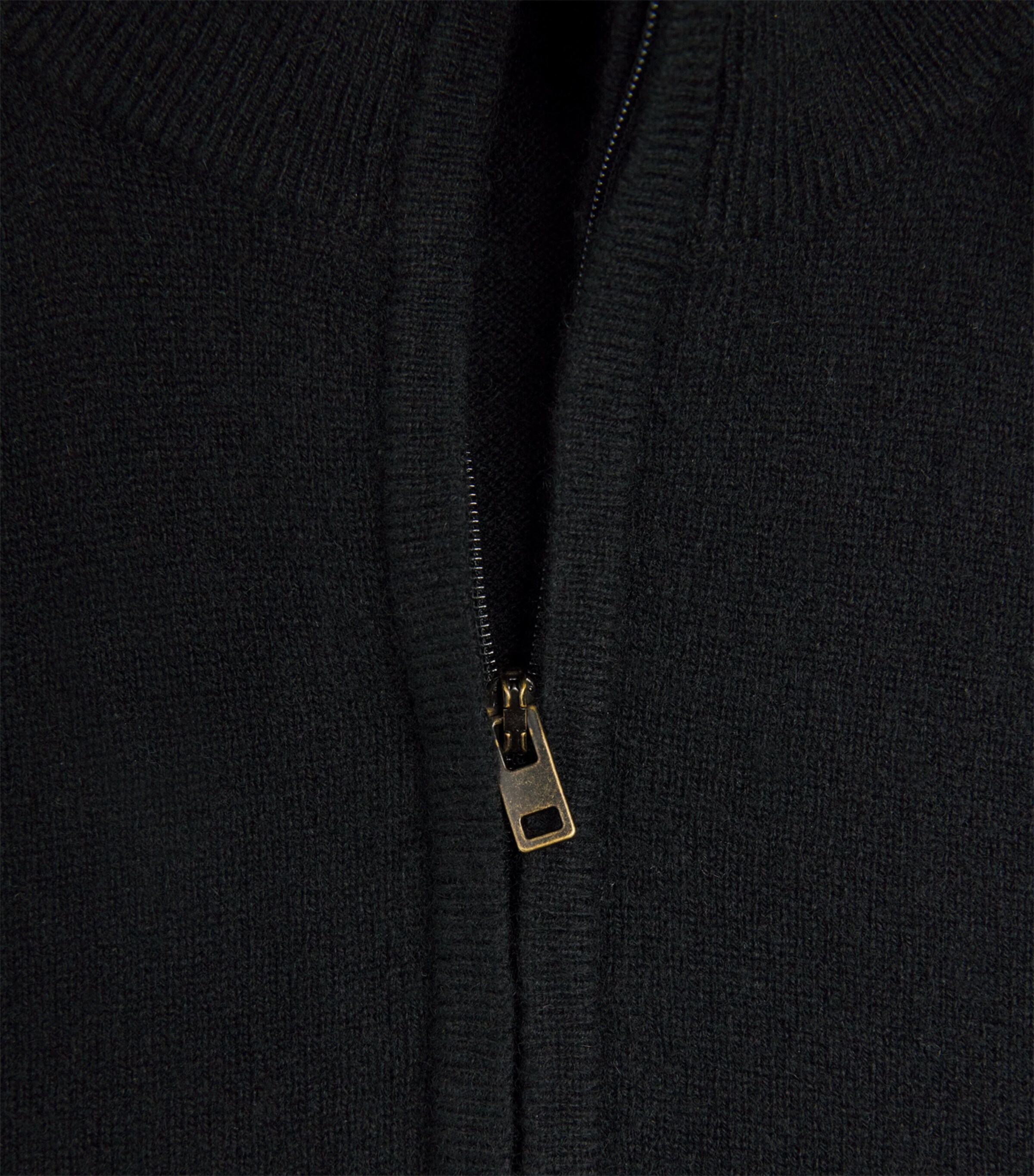 Cashmere Quarter-Zip Sweater 001BLK BLACK Image 5