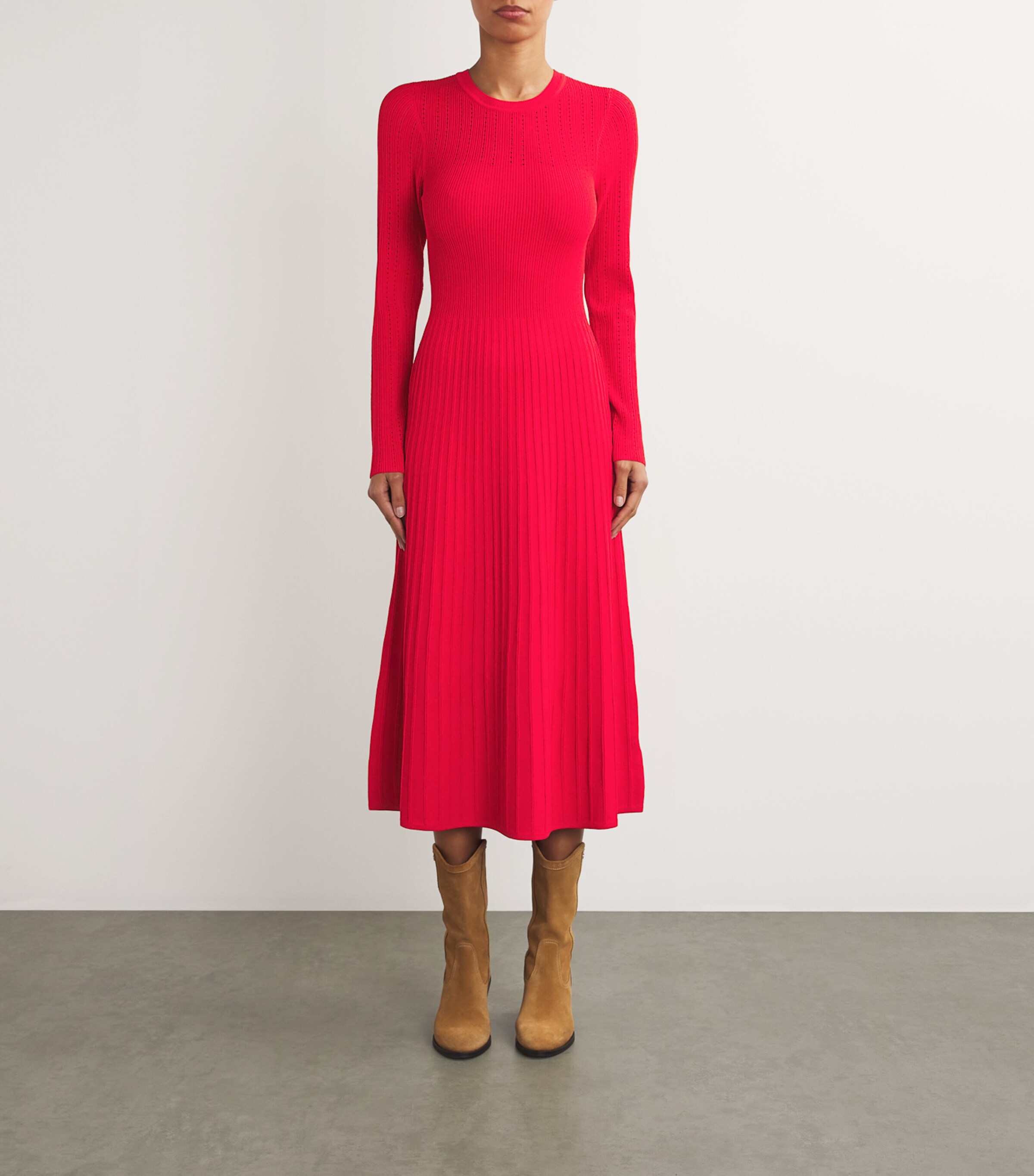Nami Sweater Midi Dress POPPY Image 3