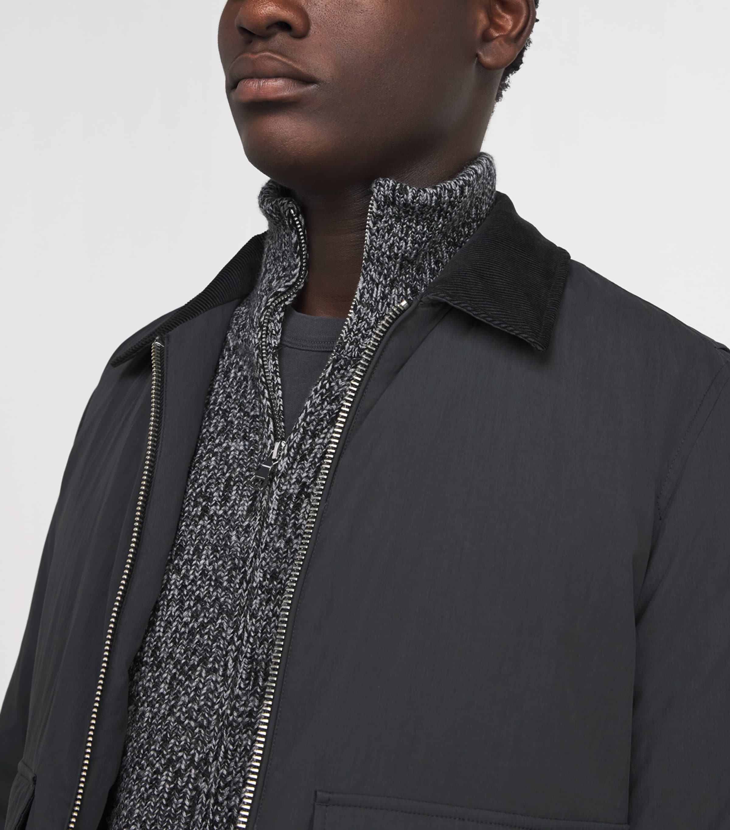 Down-Filled Derrick Shirt Jacket BLACK Image 6