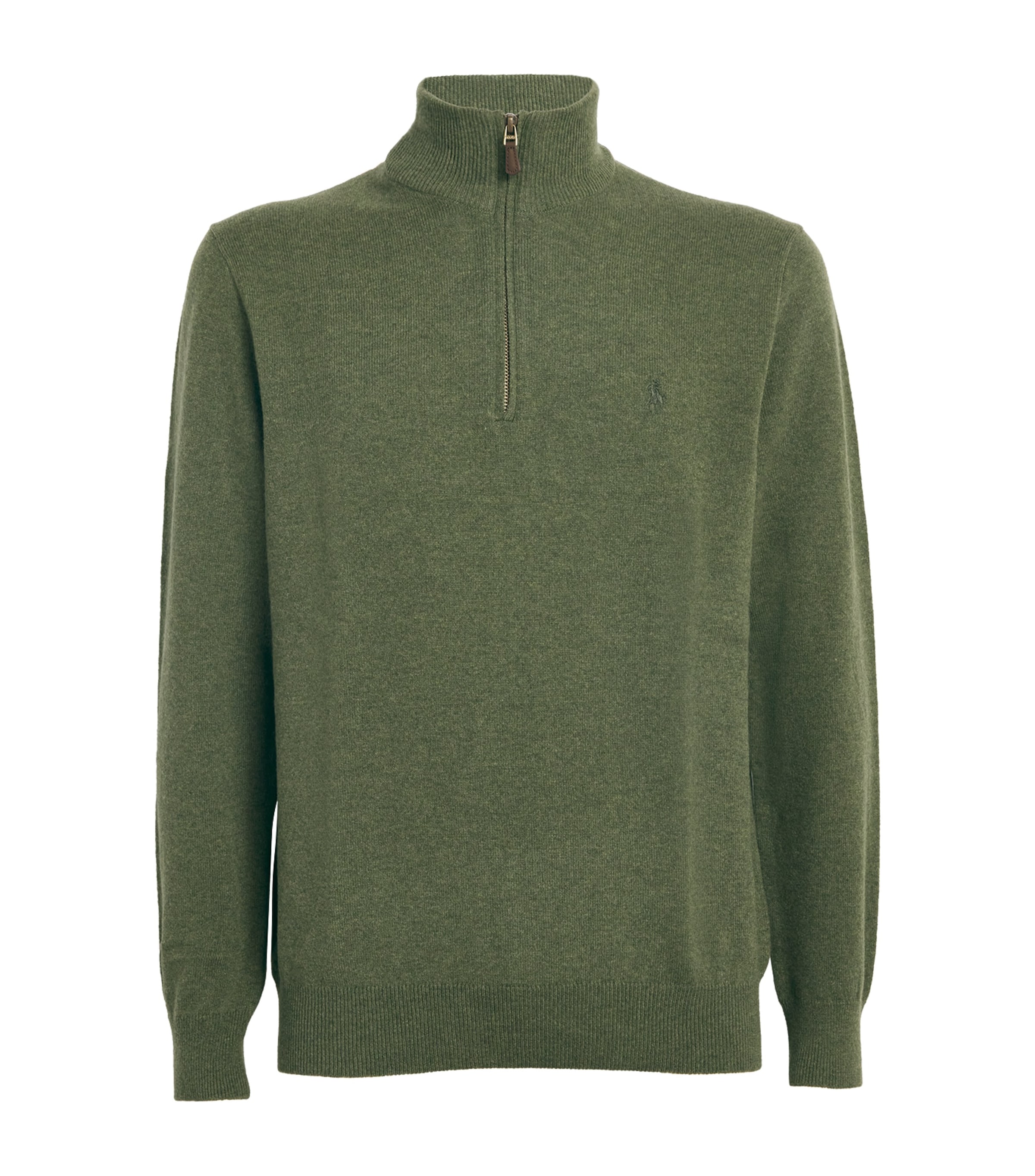 POLO RALPH LAUREN WOOL QUARTER-ZIP SWEATER 