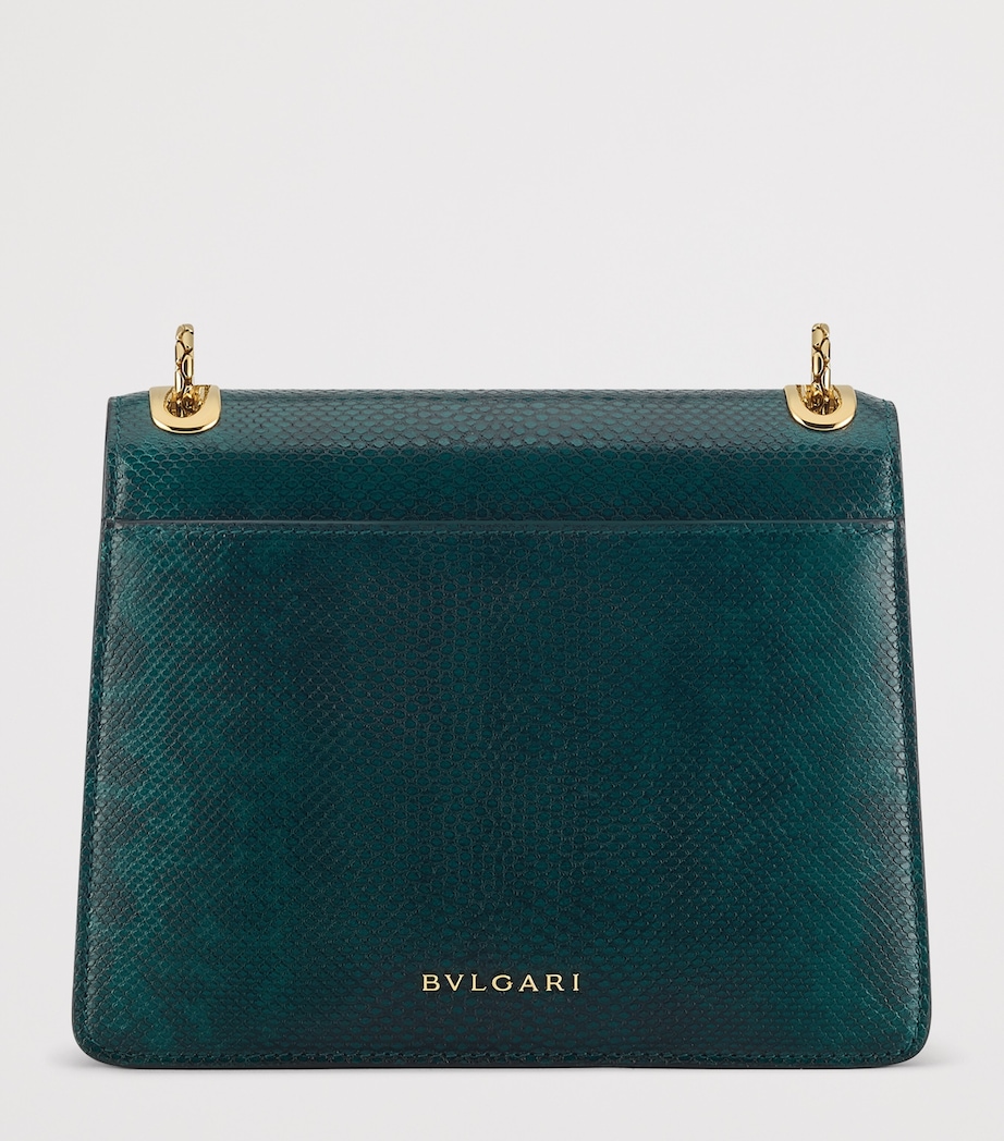 Bvlgari Karung Leather Serpenti Forever Cross-Body Bag Green Image 2