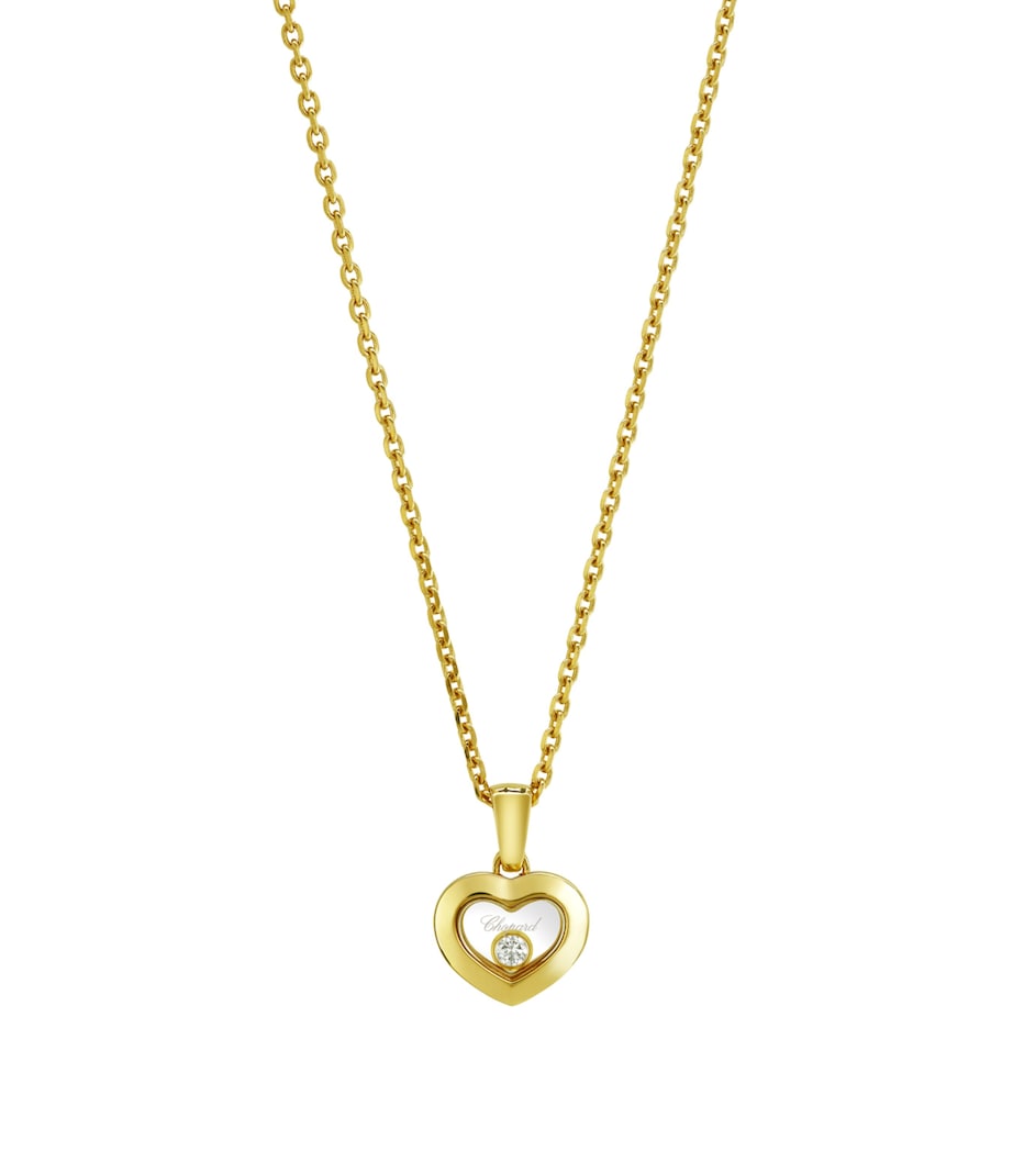 Yellow Gold and Diamond Happy Diamonds Icons Pendant Necklace 18K YELLOW GOLD Image 1