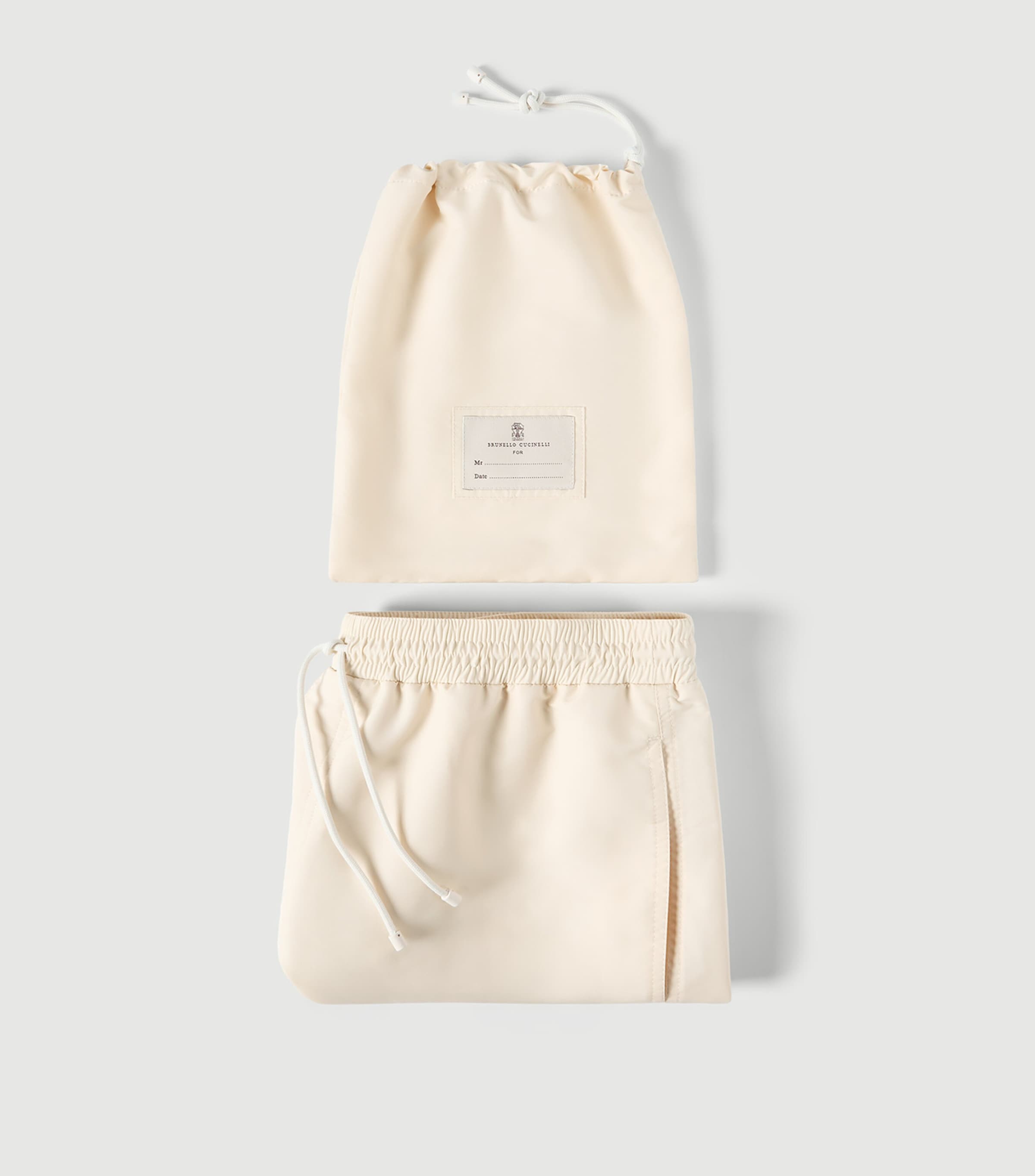 Brunello Cucinelli Mens Logo Swim Shorts Image 4