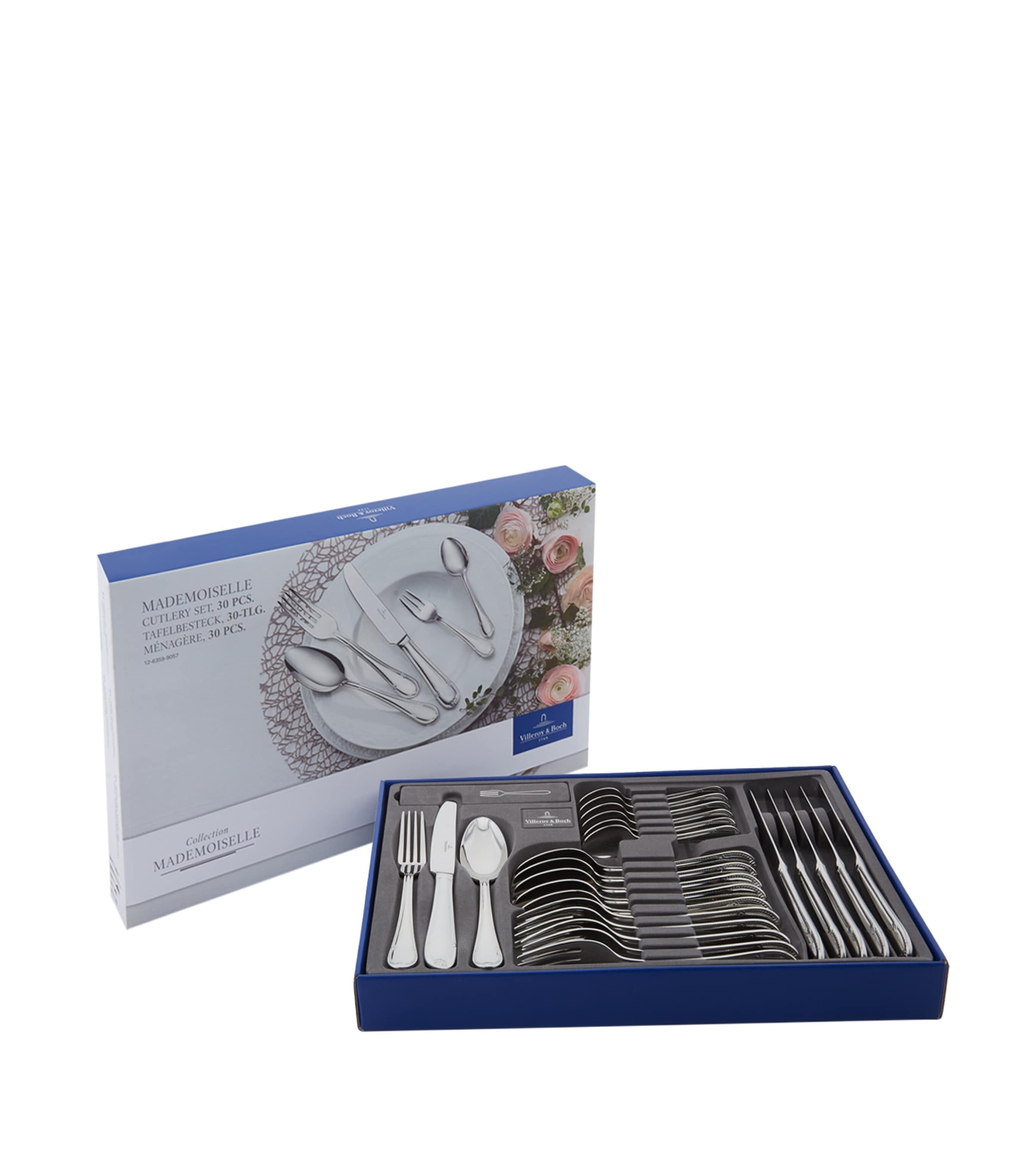 Villeroy & Boch Stainless Steel Mademoiselle 30-piece Cutlery Set In Metallic