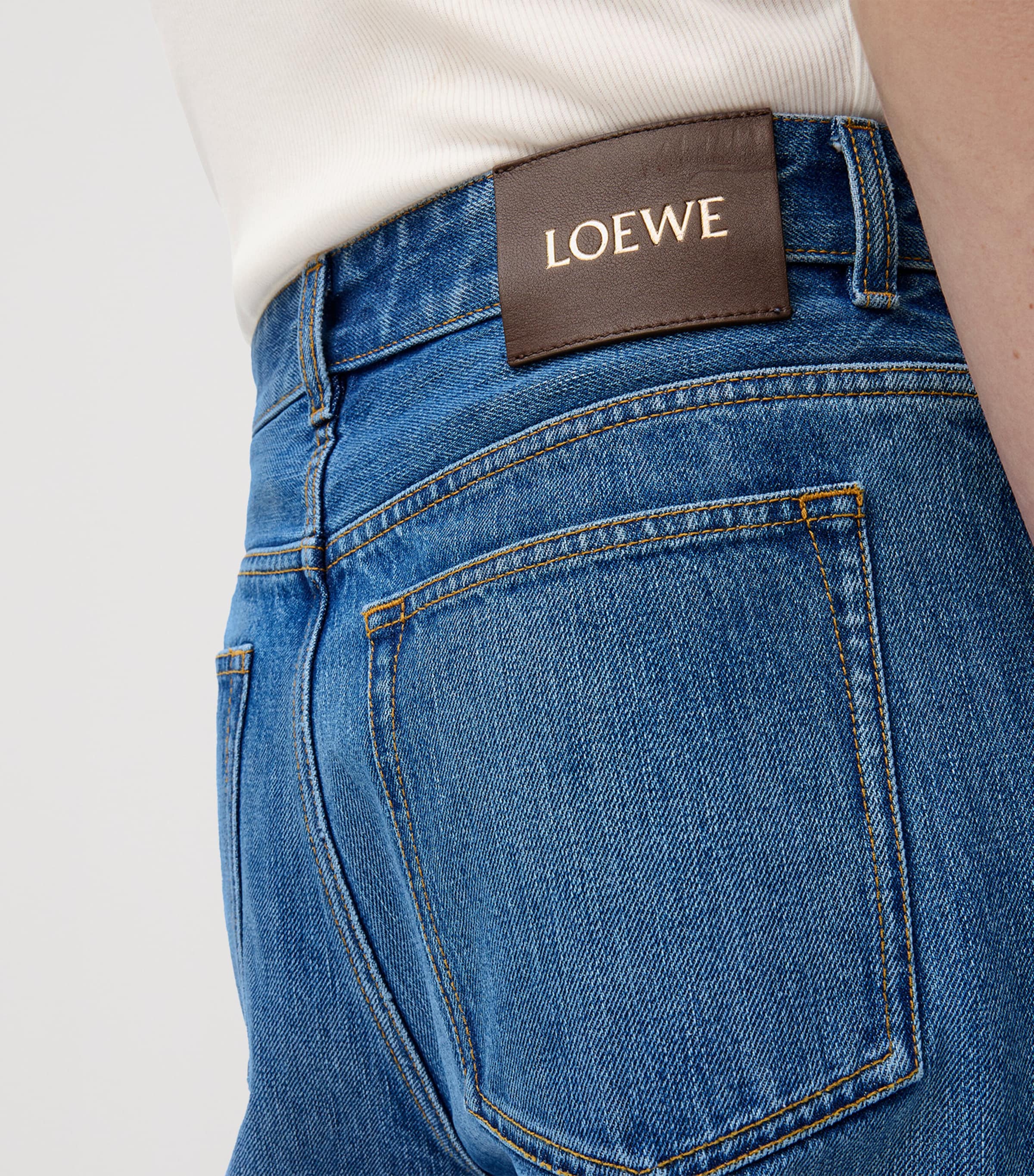 LOEWE Relaxed-Fit Curved-Leg Jeans | Harrods US