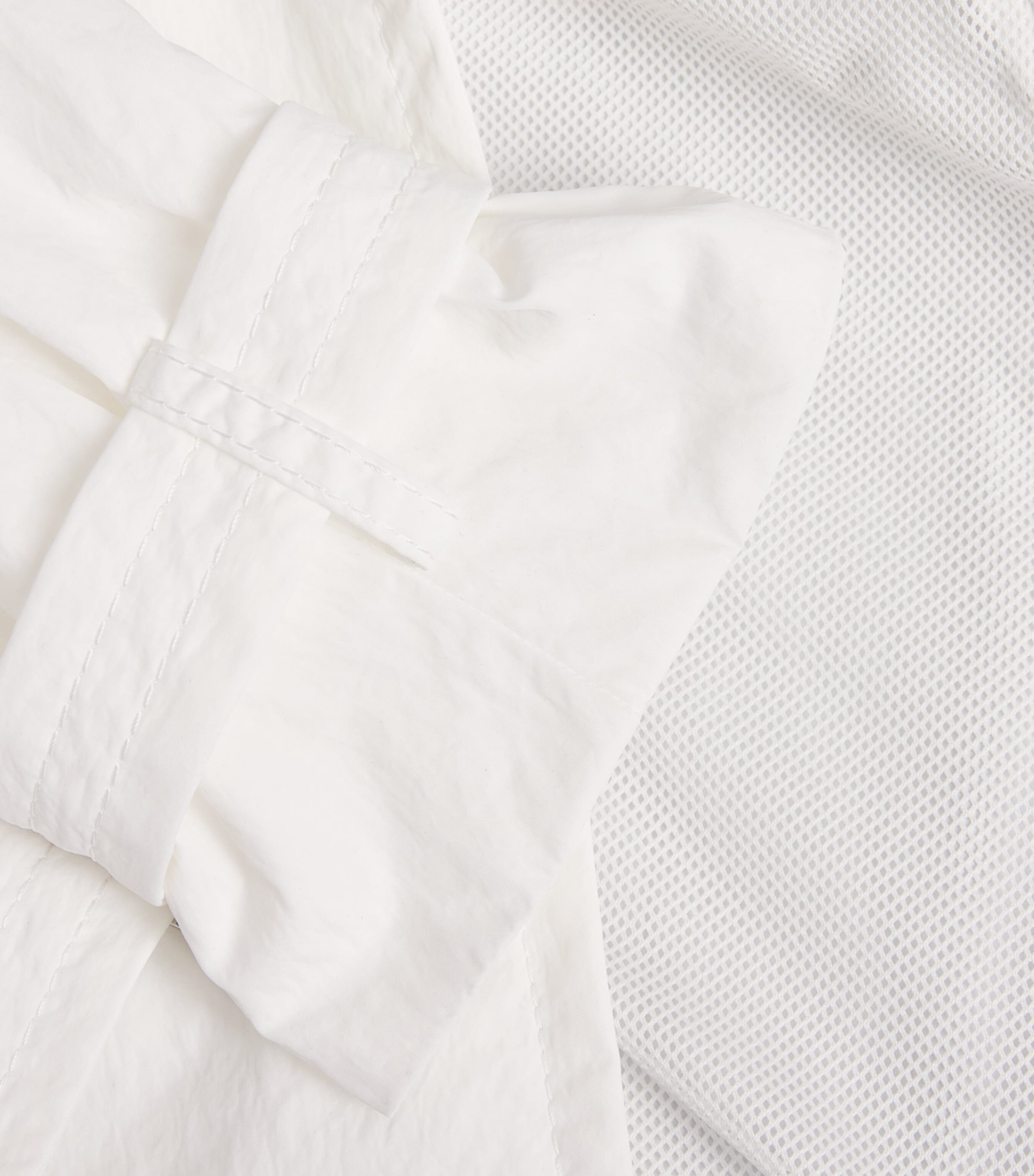 Nylon Hybrid Pea Coat OPTICAL WHITE Image 5