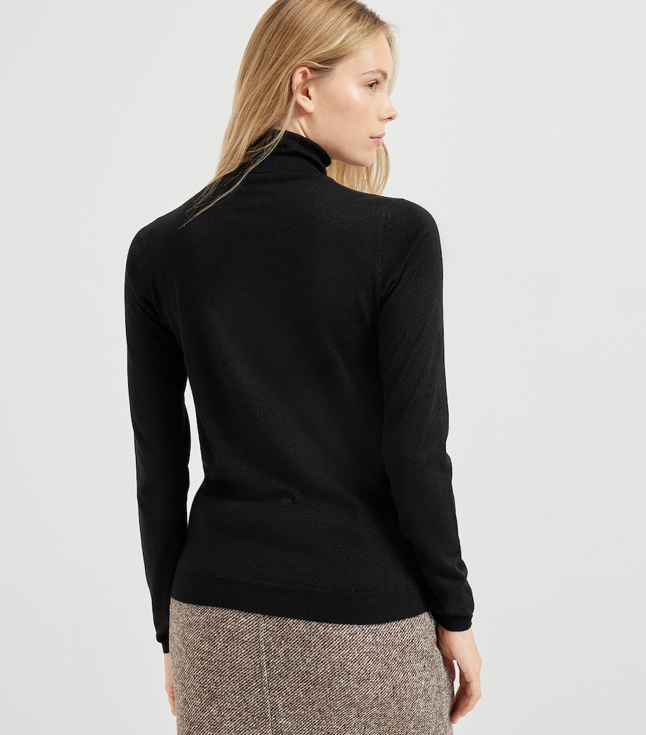 Cashmere-Silk-Blend Rollneck Sweater C101 Image 3
