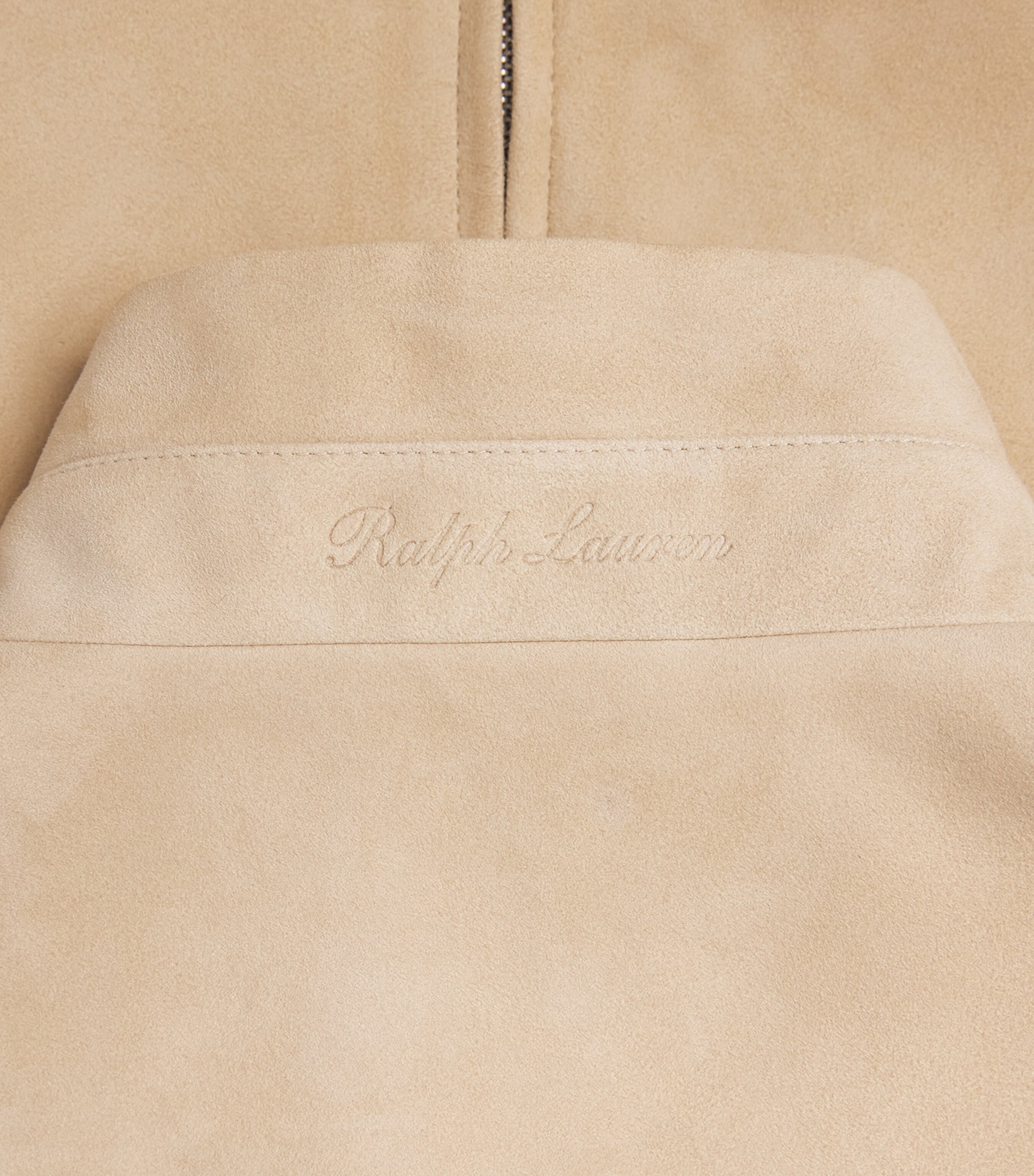 Ralph Lauren Purple Label Mens Lambskin-Silk-Linen Reversible Gilet Champagne Image 7